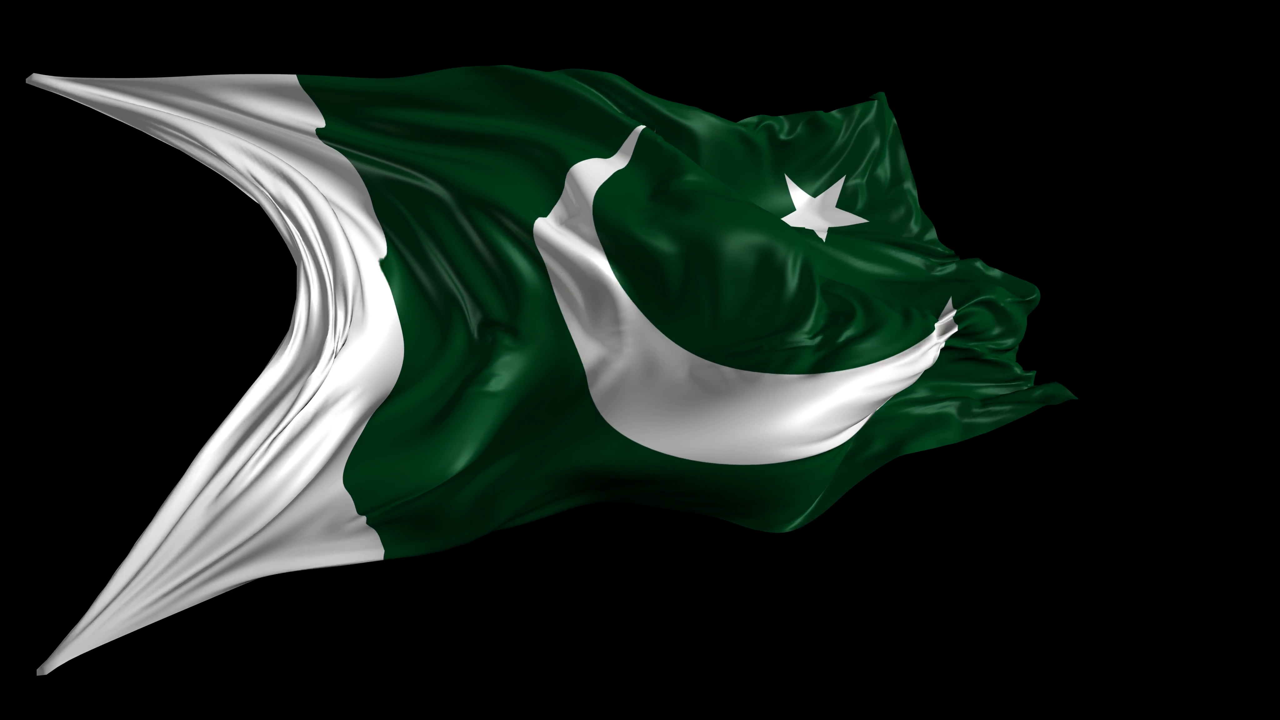 General 4096x2304 Pakistan flag logo minimalism digital art simple background