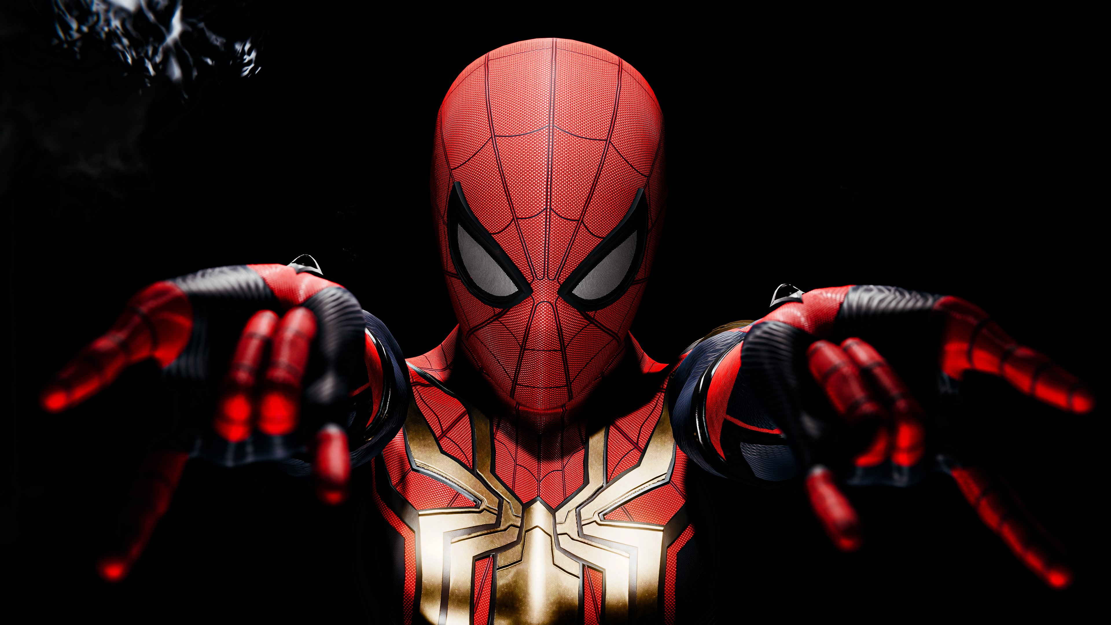 General 3840x2160 Spider-Man Marvel Comics black background