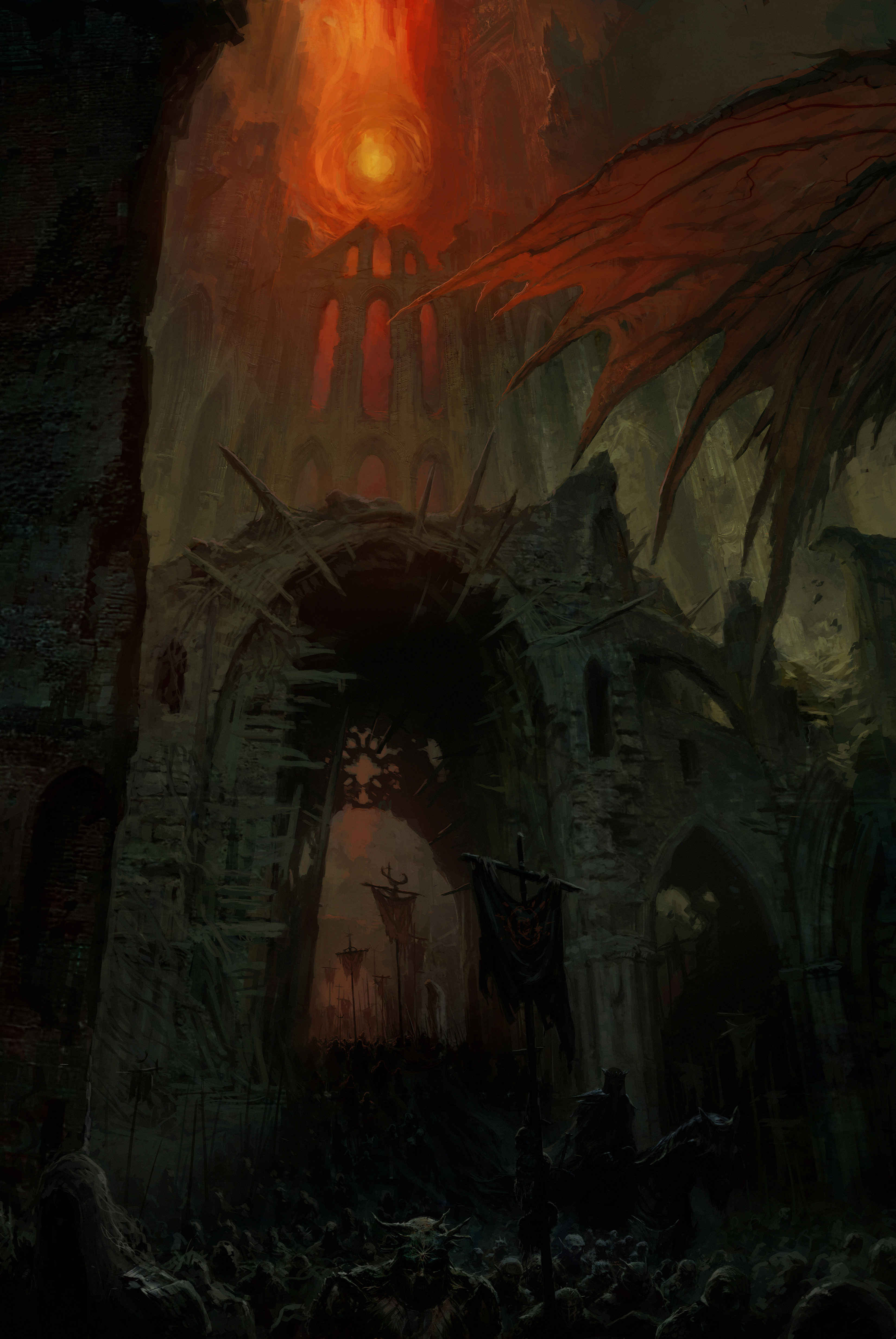 General 3300x4930 fantasy art digital art artwork The Lord of the Rings Minas Morgul