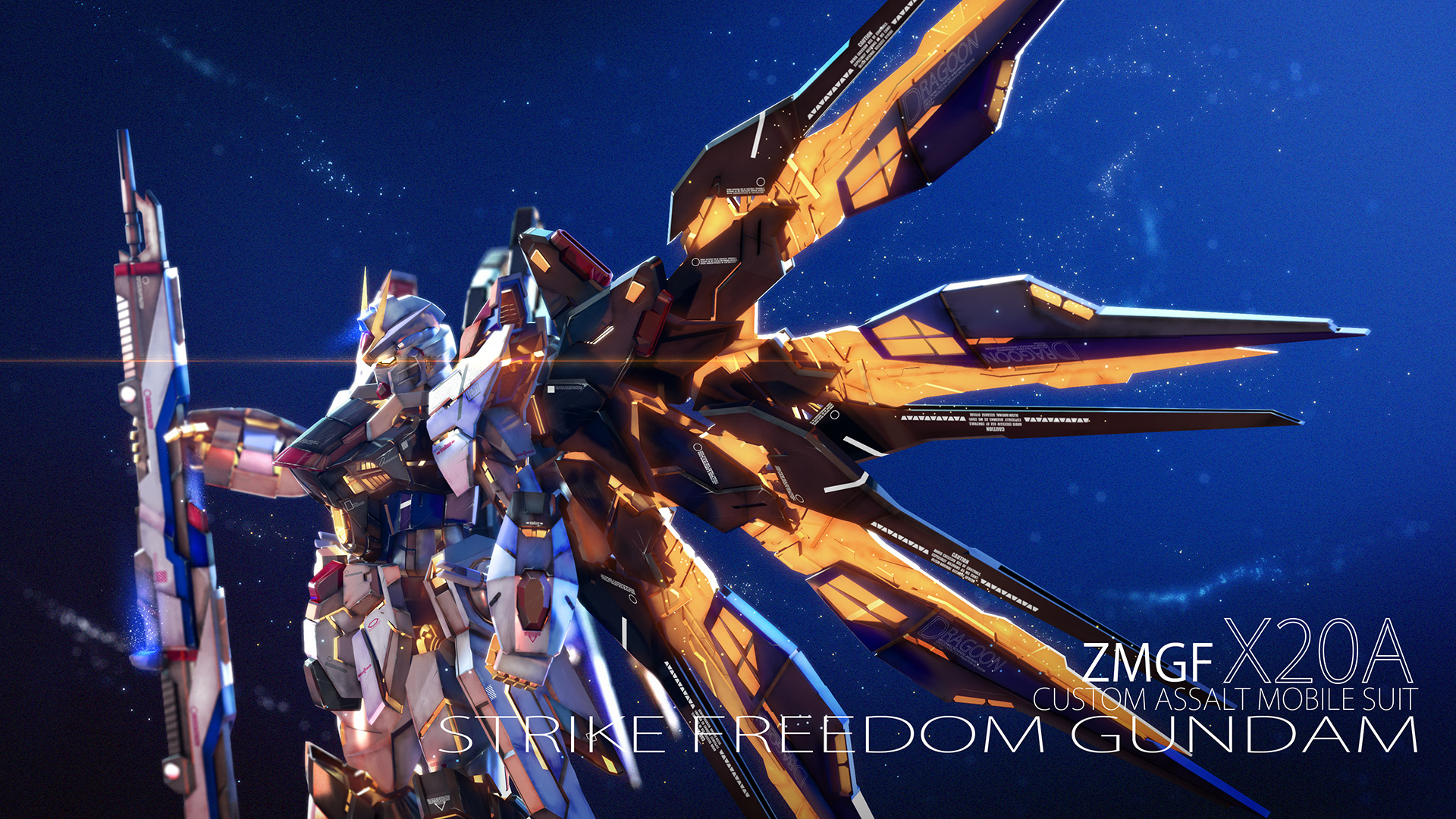 Anime 1920x1080 anime mechs Super Robot Taisen Gundam Mobile Suit Gundam SEED Destiny artwork digital art fan art