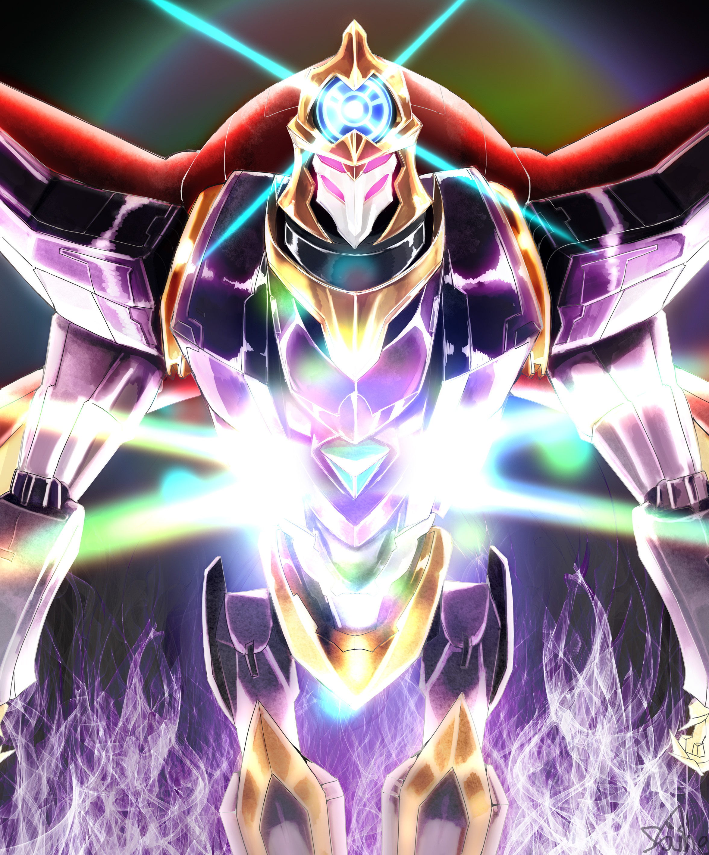 Anime 2353x2840 anime mechs Super Robot Taisen Code Geass Shinkirou (Code Geass) artwork digital art fan art