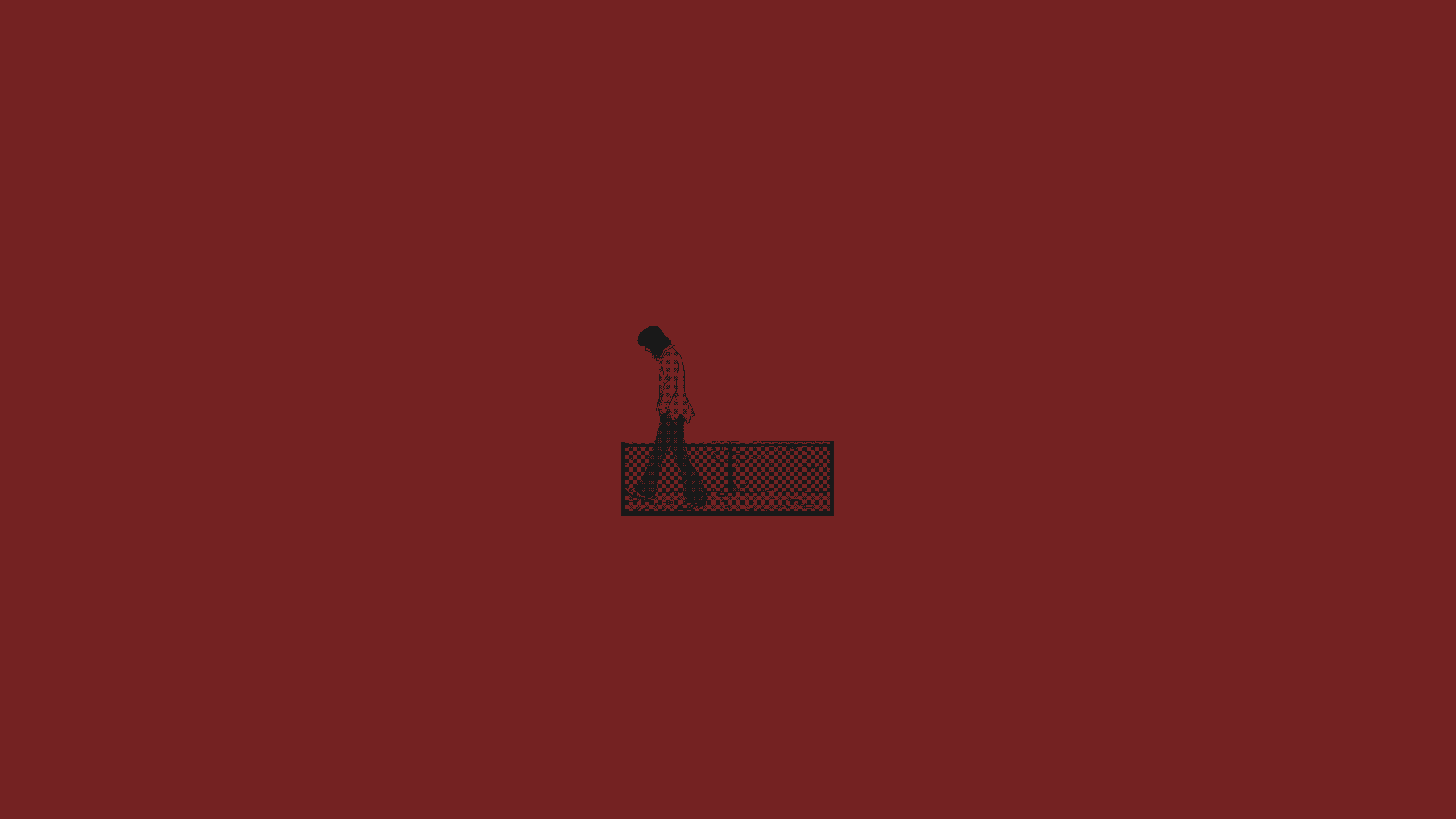 Anime 2560x1440 simple background minimalism red artwork