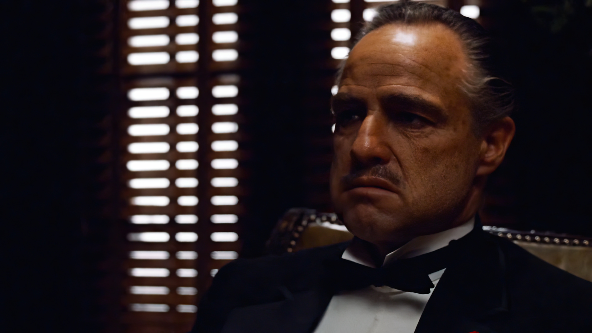 People 1920x1080 The Godfather Vito Corleone Marlon Brando actor movies film stills Francis Ford Coppola Mafia men