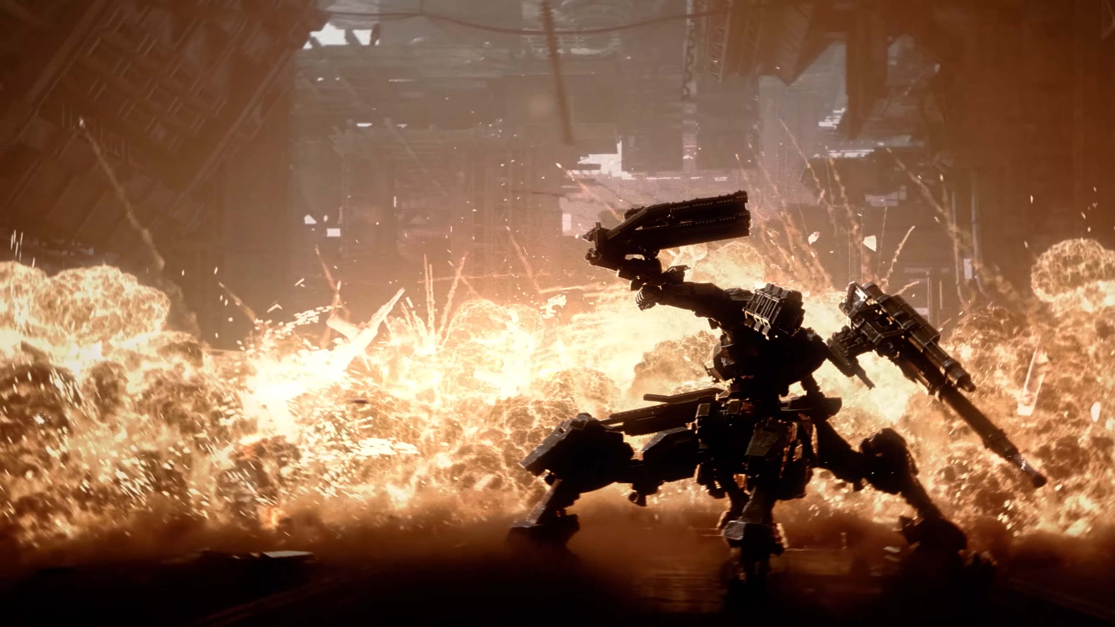 General 3840x2160 Armored Core Armored Core VI video games video game art mechs robot fire