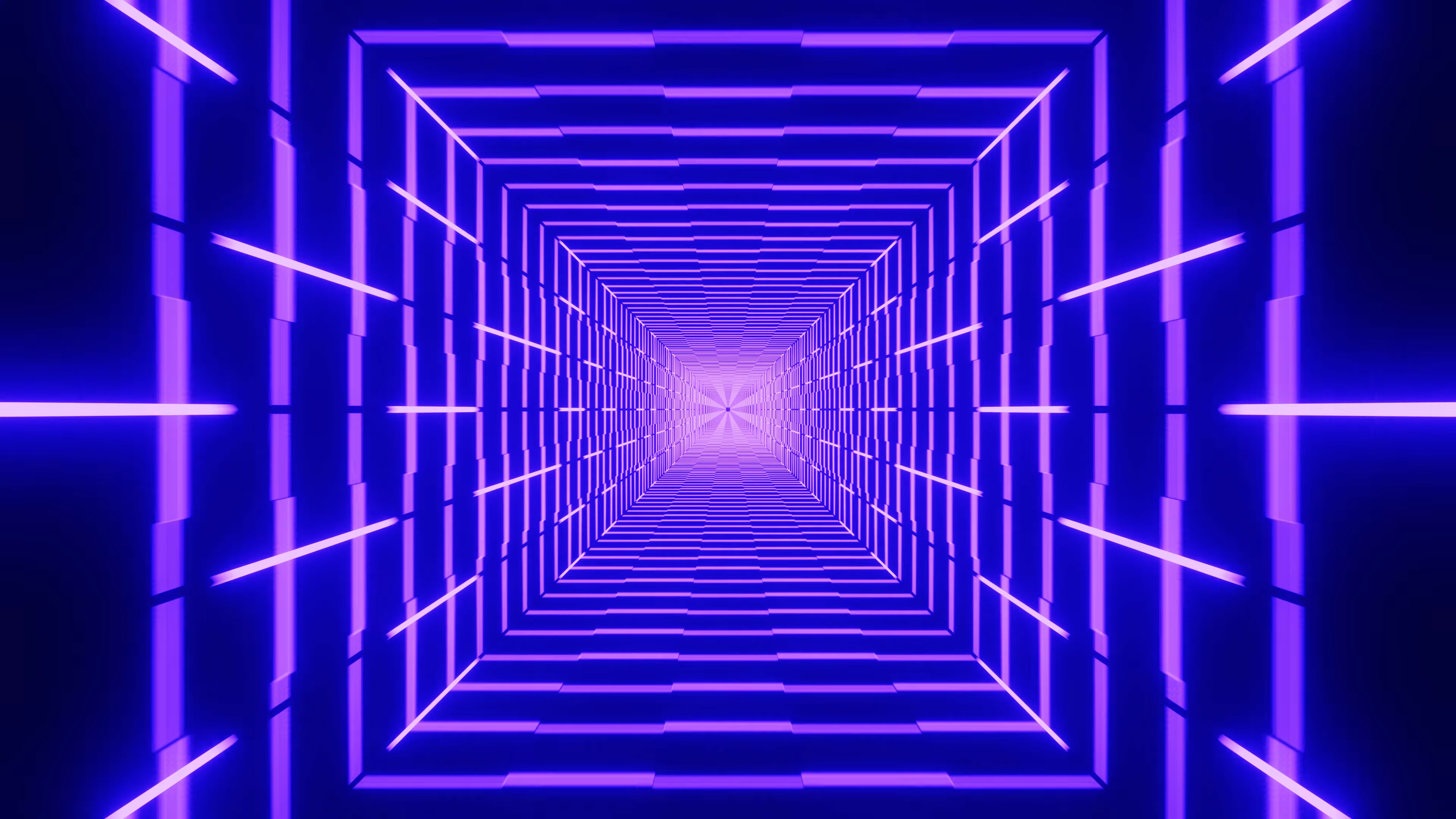 General 3840x2160 futuristic abstract neon neon blue CGI geometry pink blue bright lights digital art