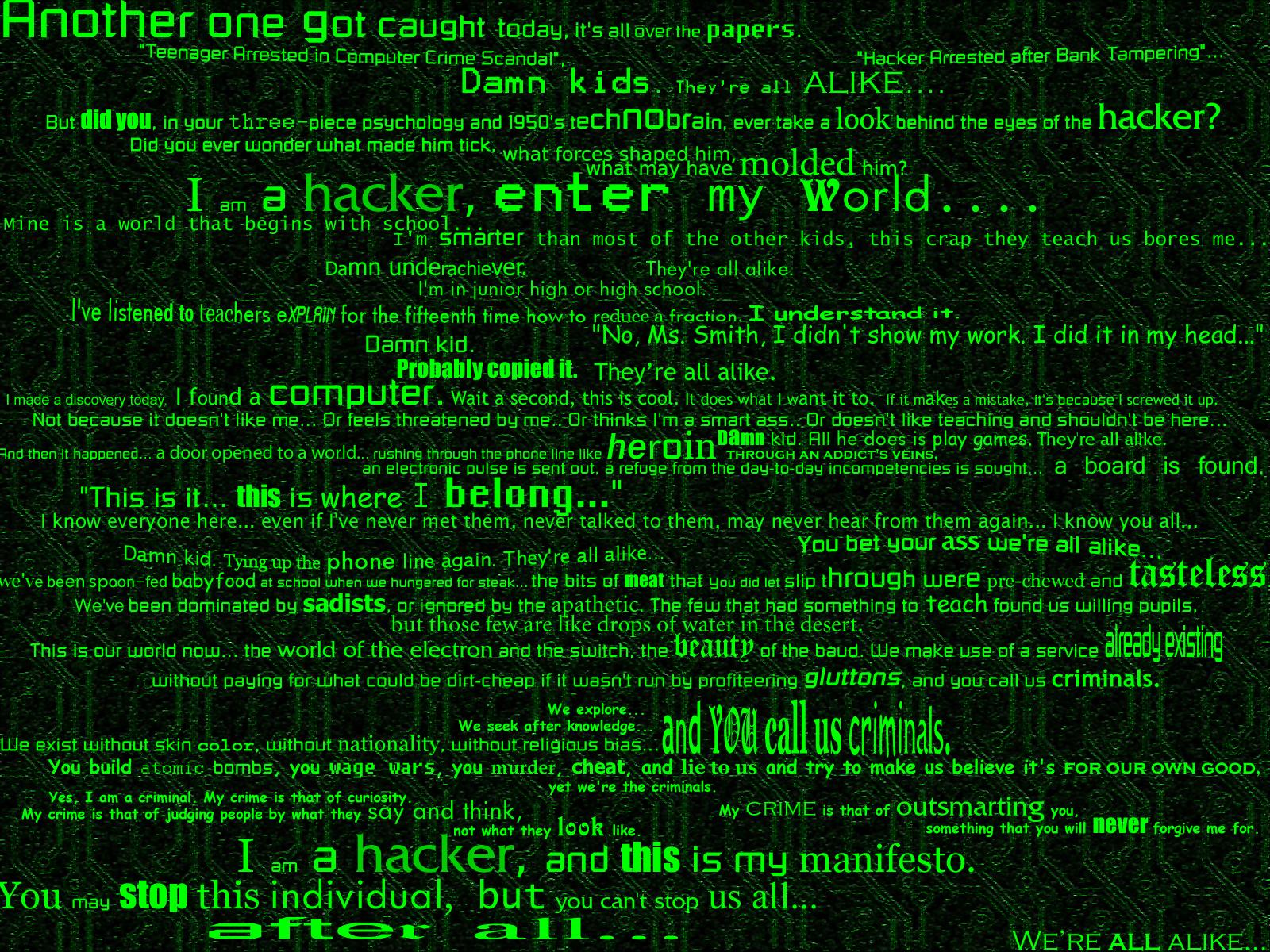 General 1600x1200 text hacking green edge