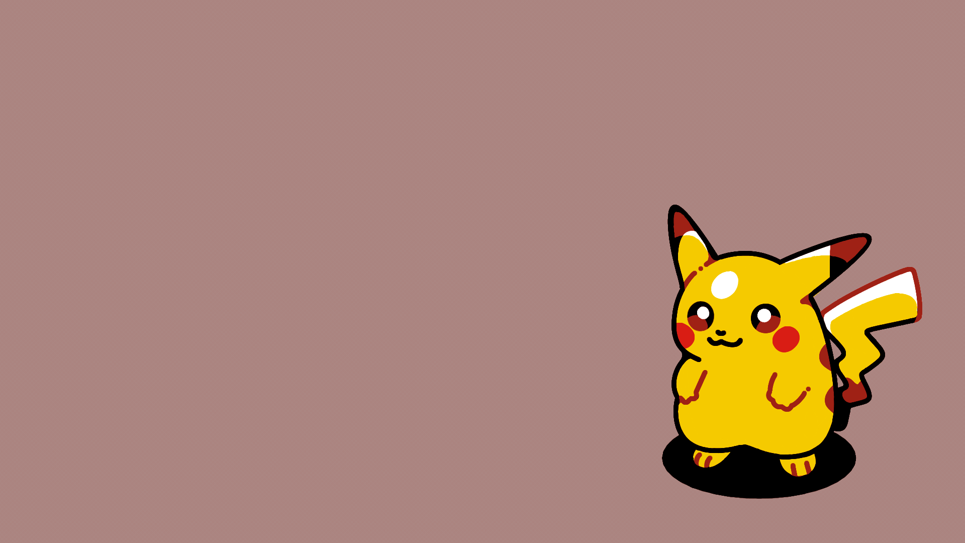 Anime 1920x1080 video games minimalism Nintendo Pokémon Pikachu simple background fictional creatures