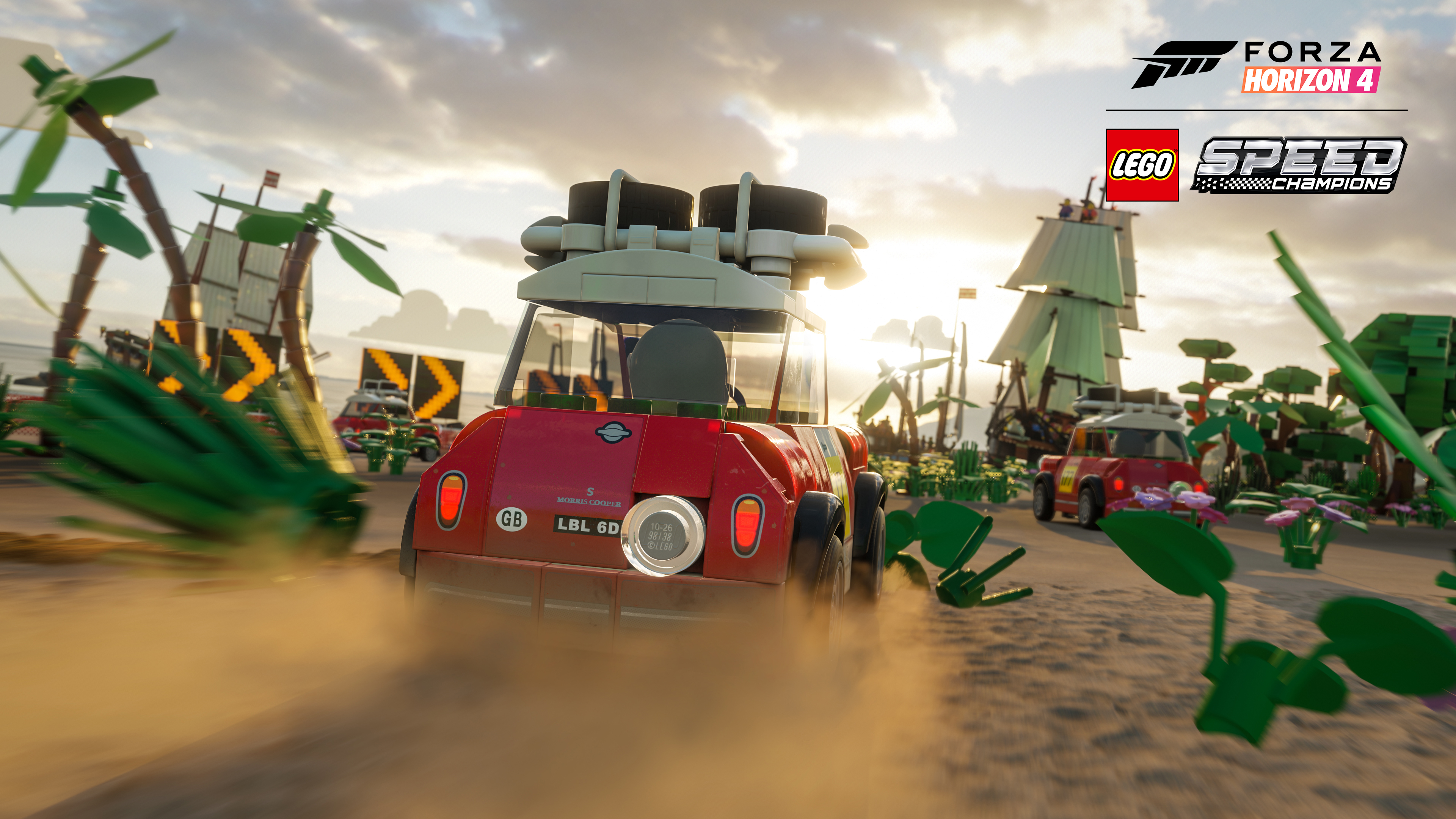 General 3840x2160 Forza Horizon 4 video games LEGO logo video game art race cars racing