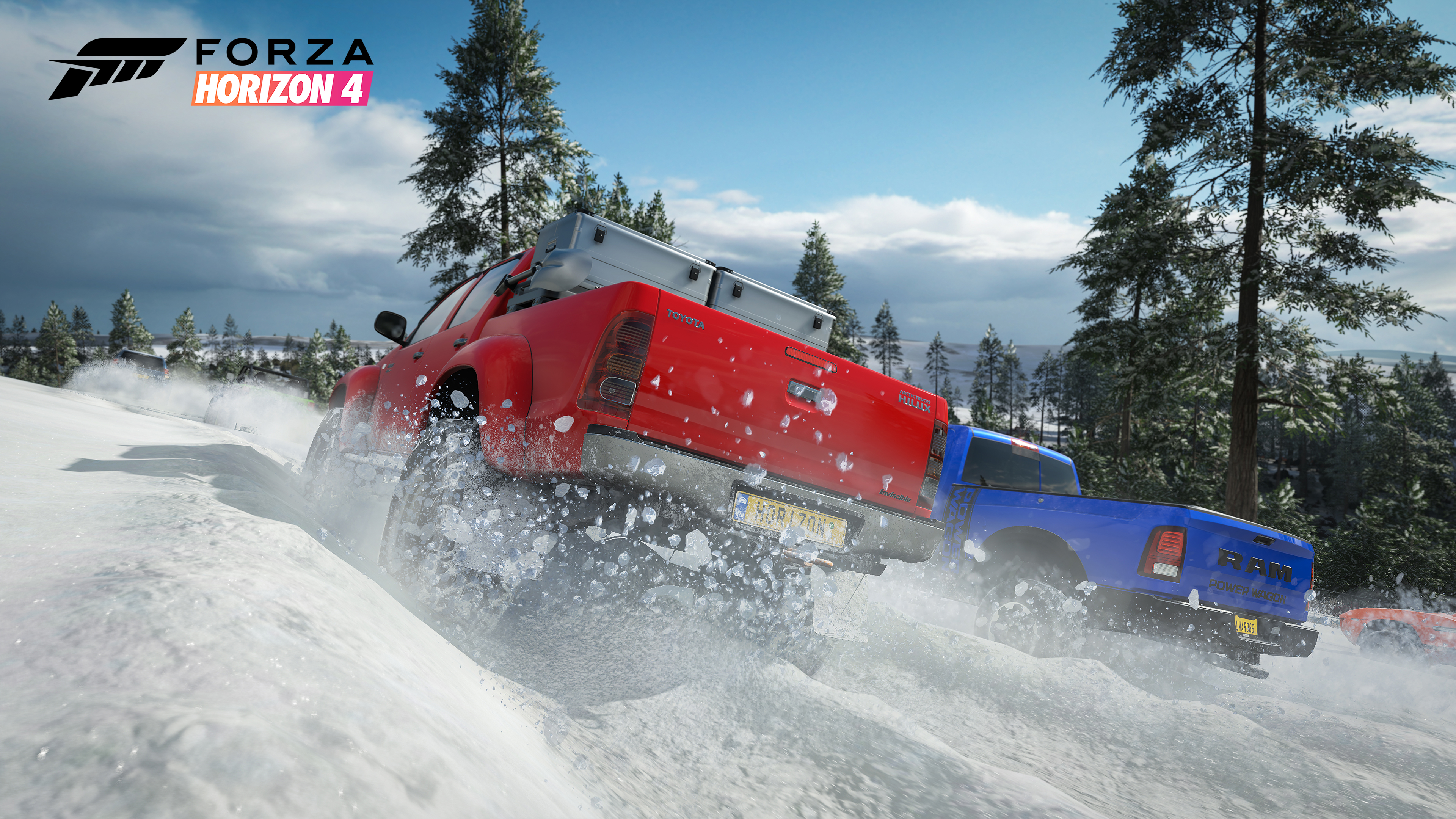 General 3840x2160 Forza Horizon 4 video games logo car racing snow trees video game art CGI