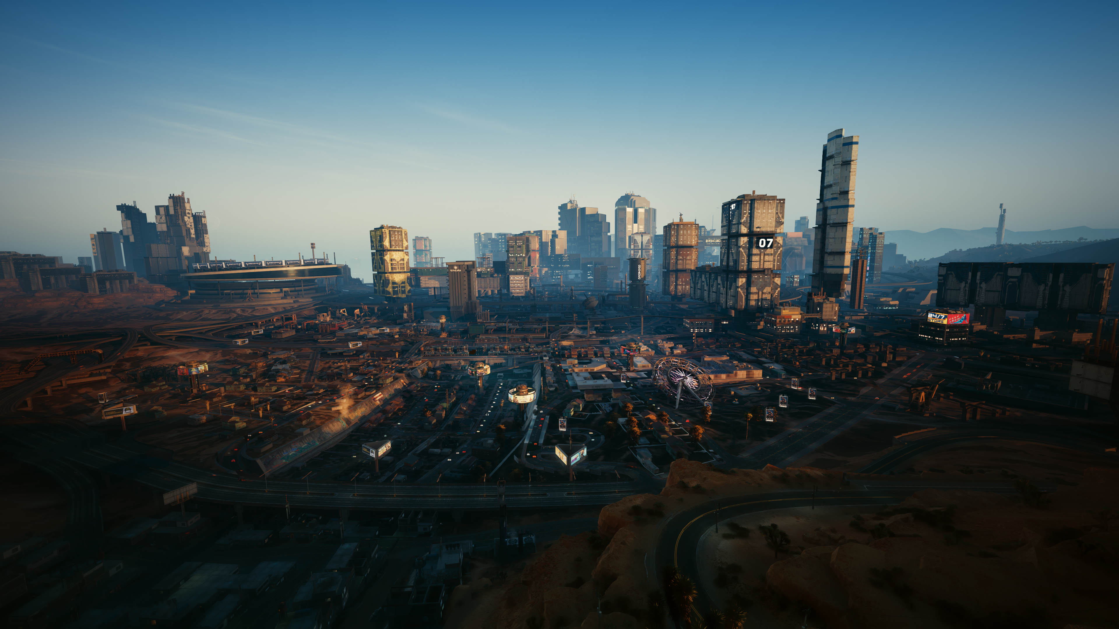 General 3840x2160 Cyberpunk 2077 city CD Projekt RED CGI video games cityscape