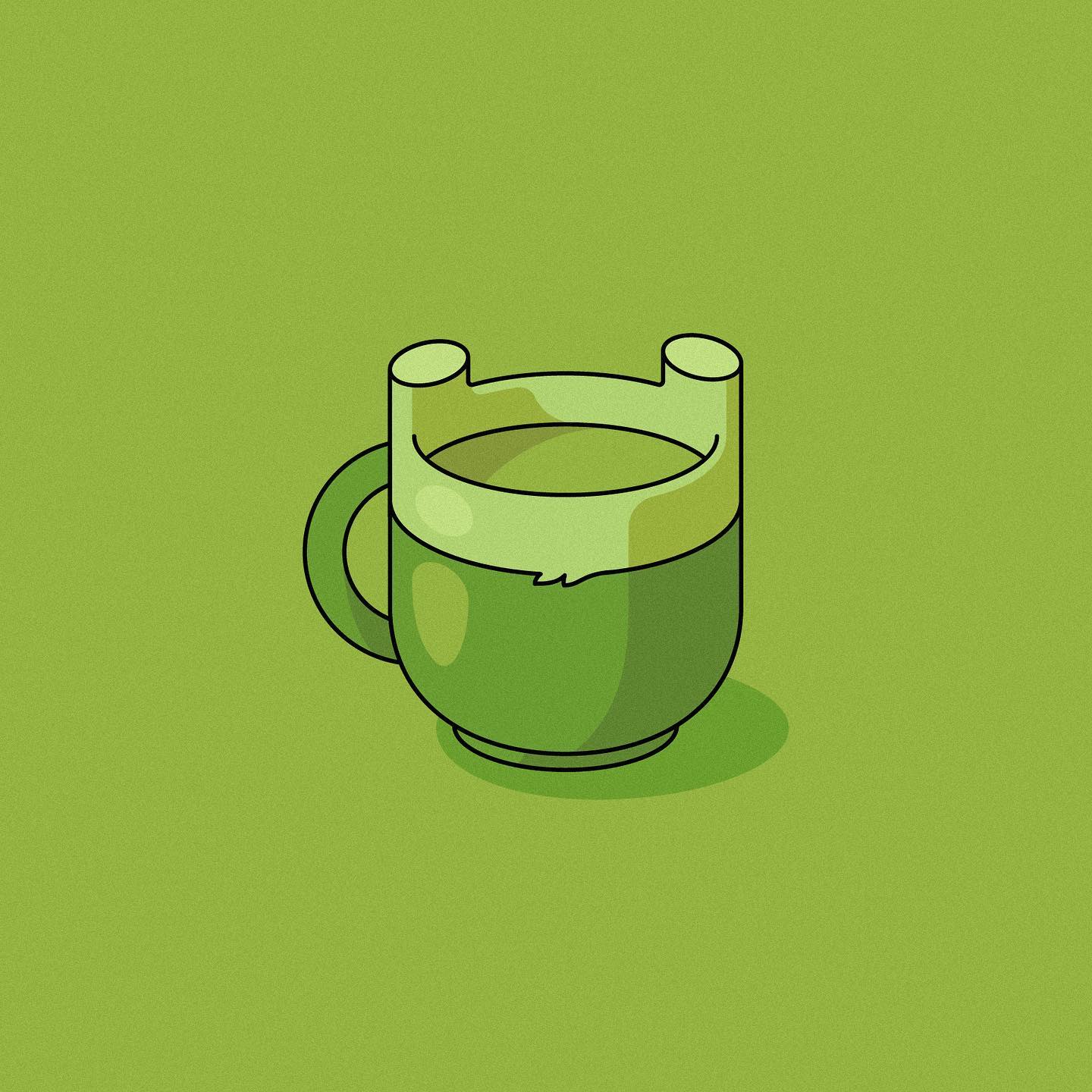 General 1440x1440 Adventure Time cartoon drink cup Fern the human minimalism ferns digital art simple background
