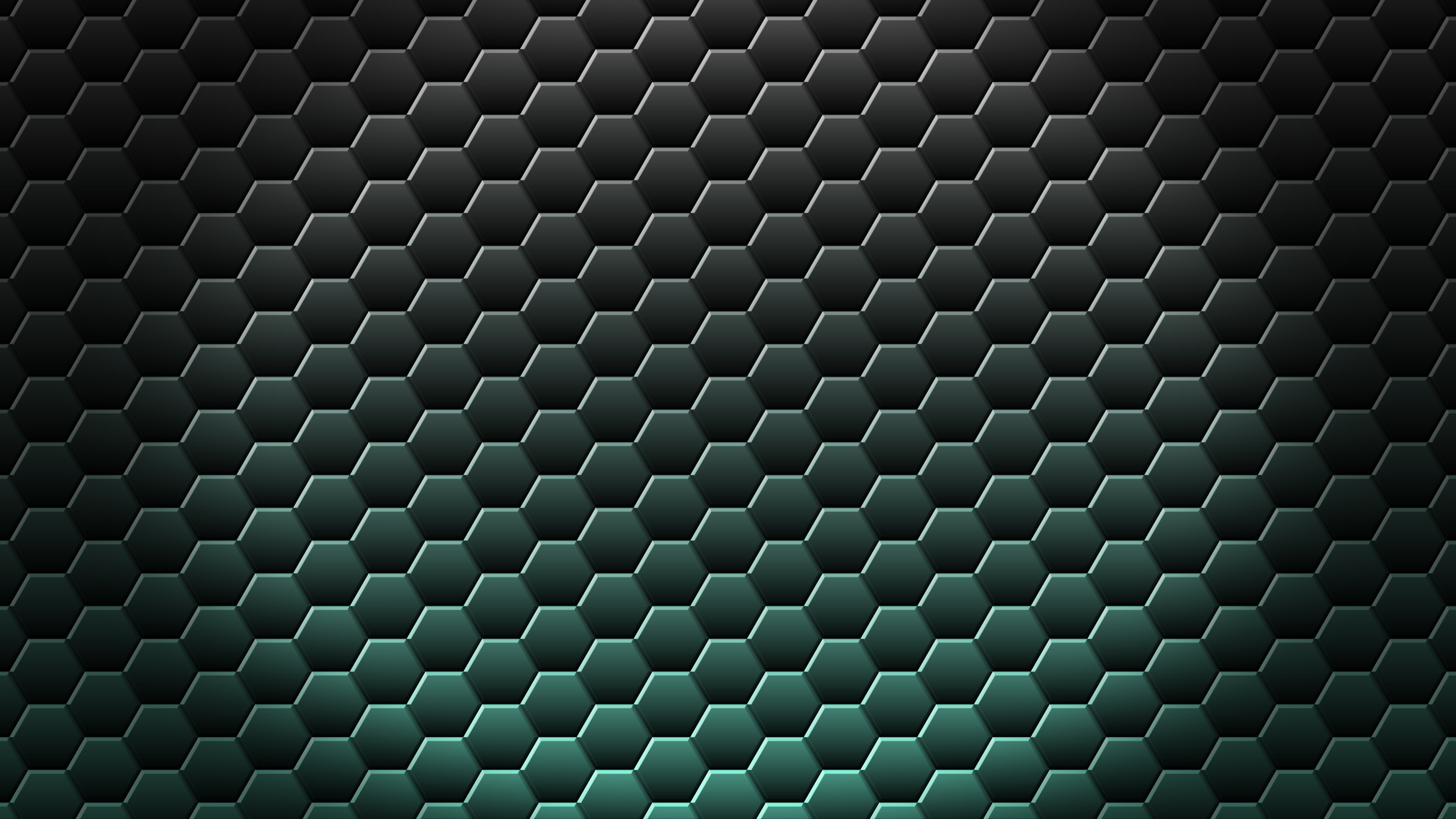 General 3840x2160 hexagon vignette dark gradient simple background minimalism digital art