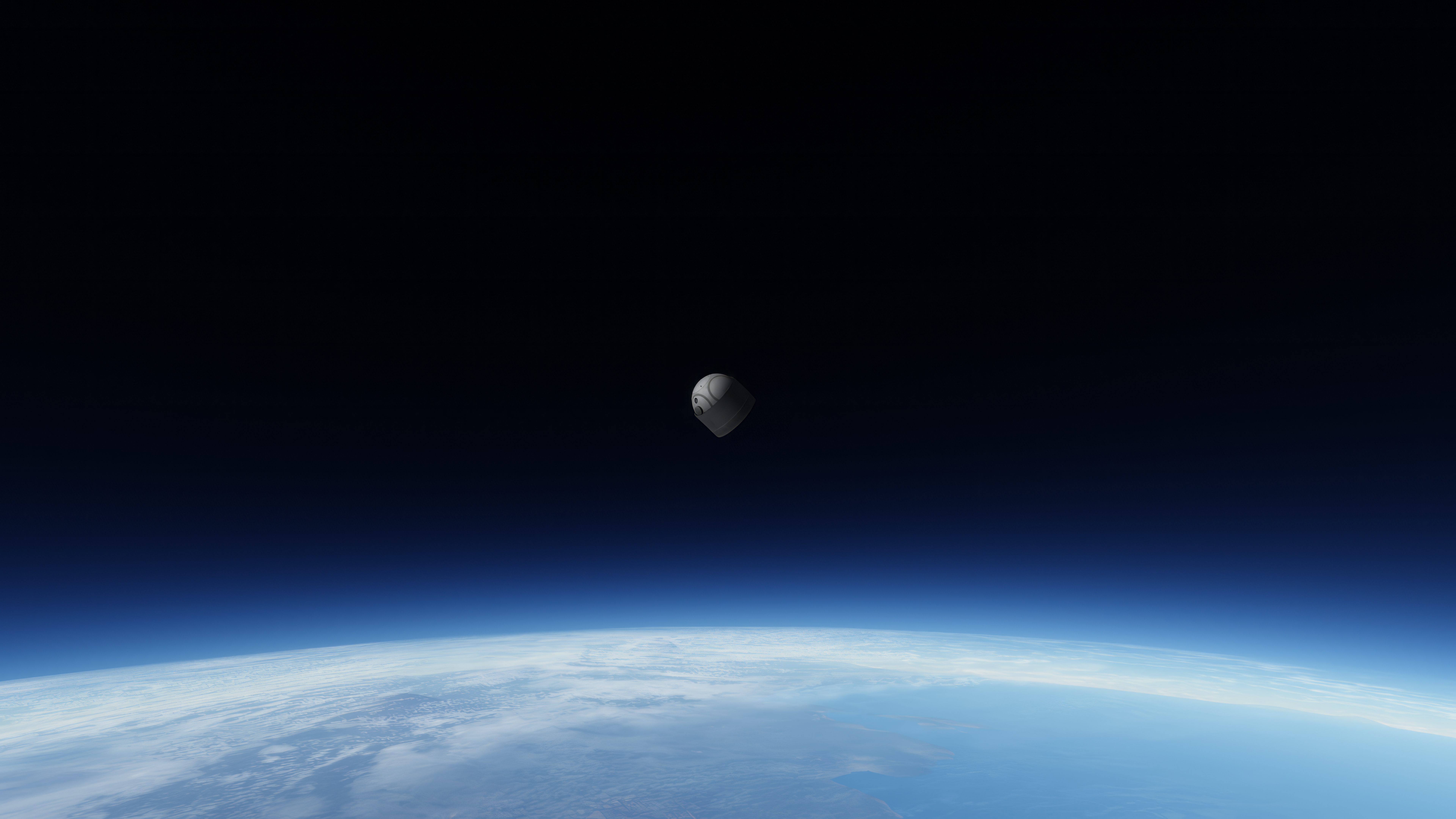 General 7680x4320 Kerbal Space Program space simple background planet minimalism