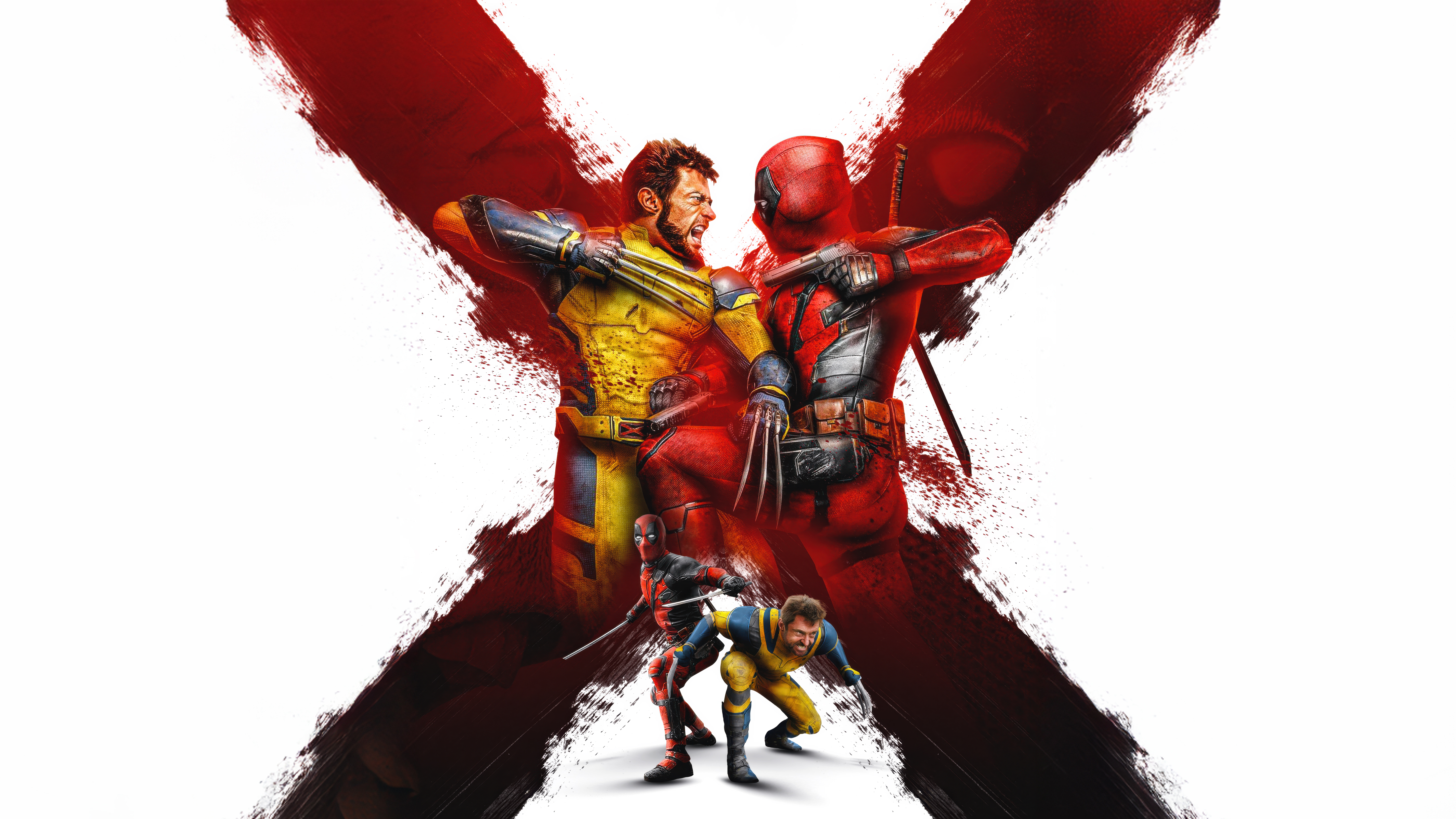 General 5120x2880 Deadpool Wolverine Deadpool And Wolverine artwork superheroines