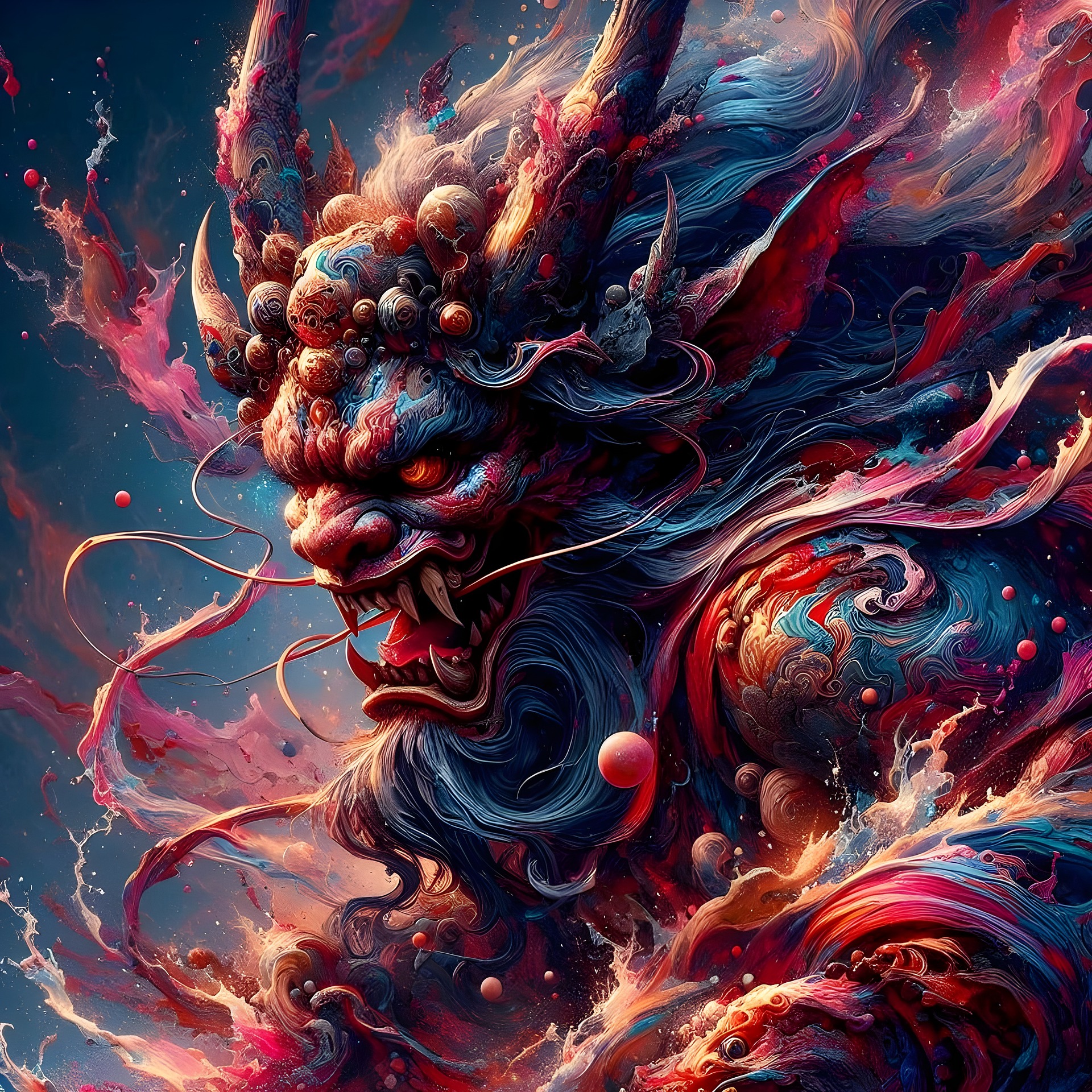 General 1920x1920 AI art demon horror evil dark fantasy fantasy art