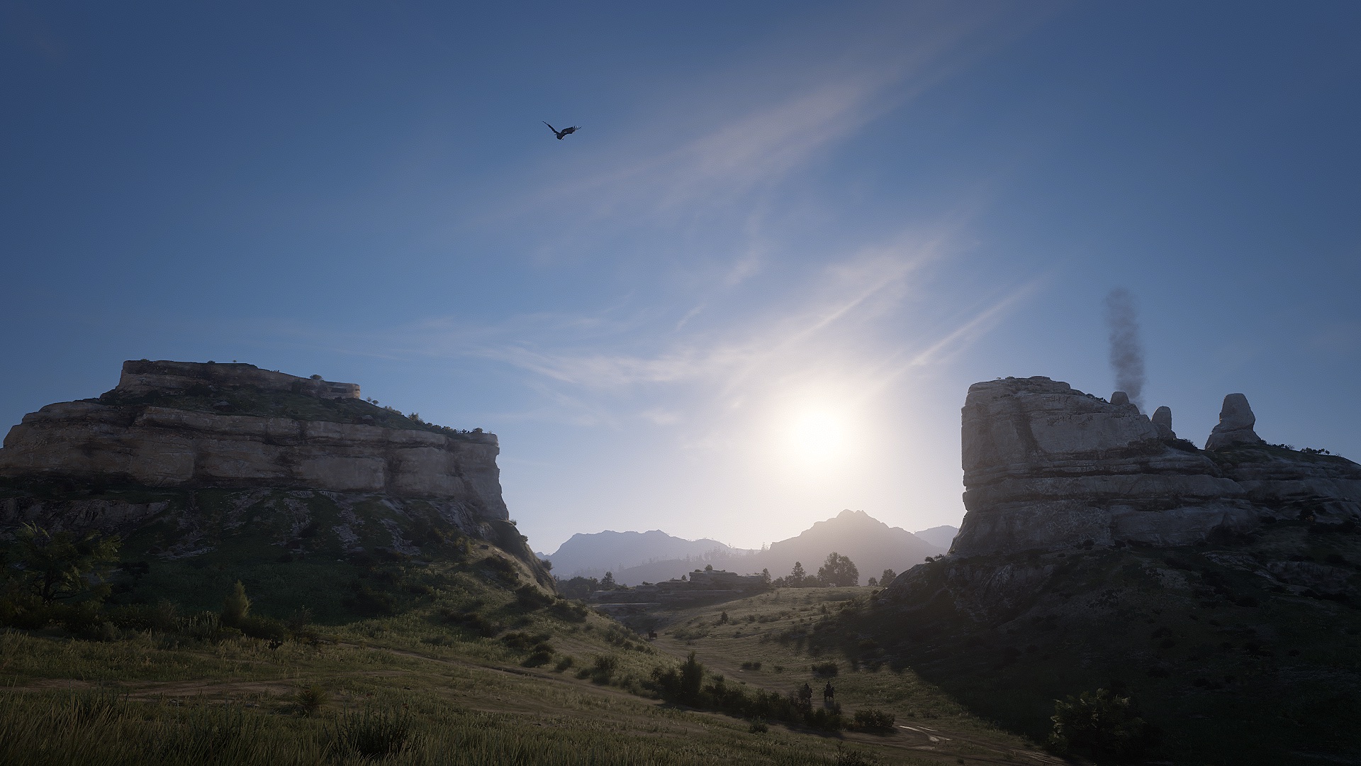General 1920x1080 Red Dead 3 Arthur Morgan nature video games sky mountains