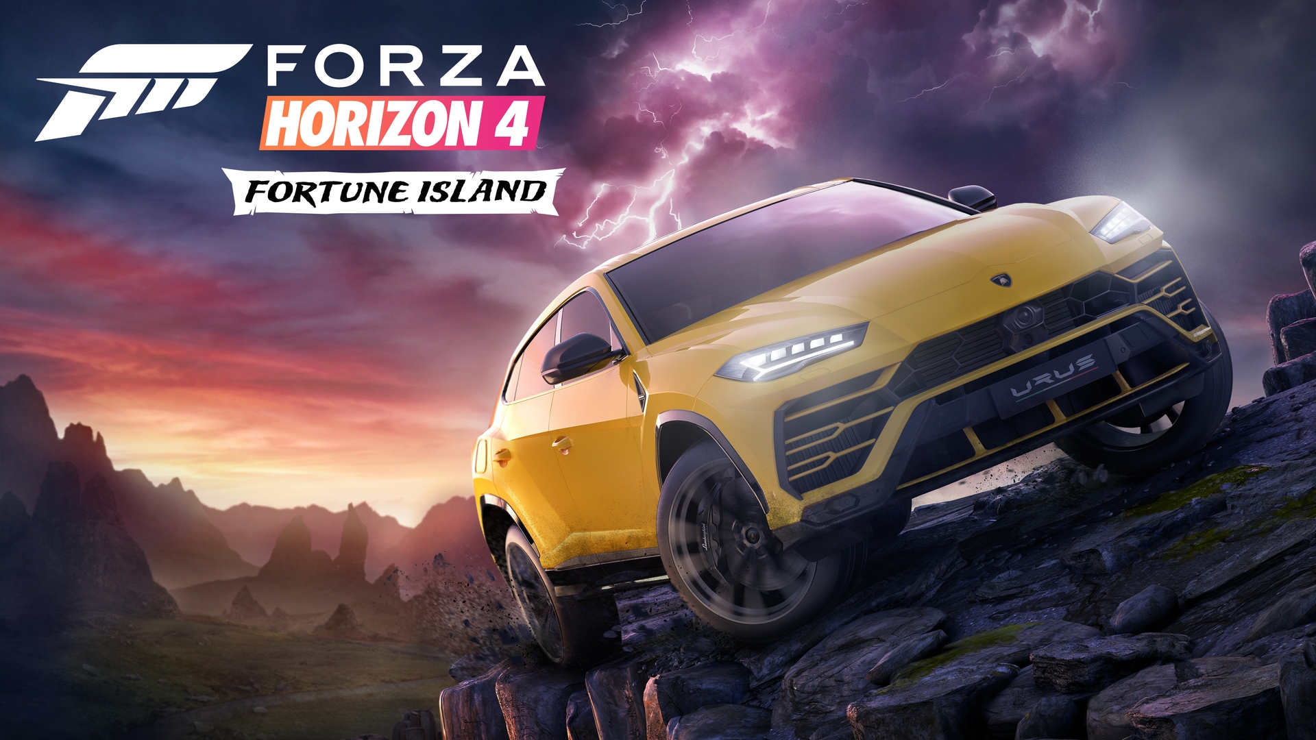 General 1920x1080 Forza Horizon 4 video games car logo headlights mountains