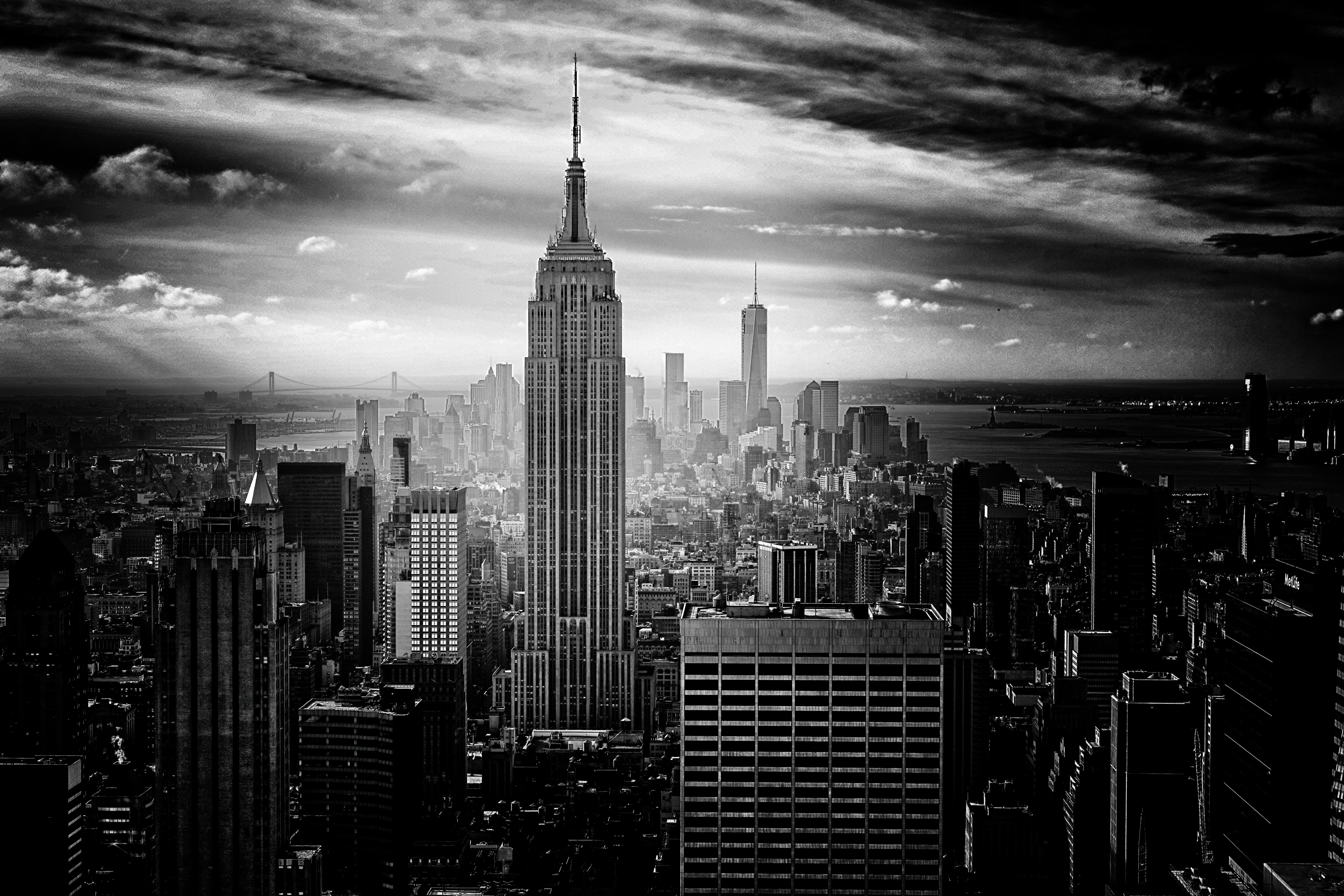 General 5559x3706 city black monochrome USA New York City cityscape