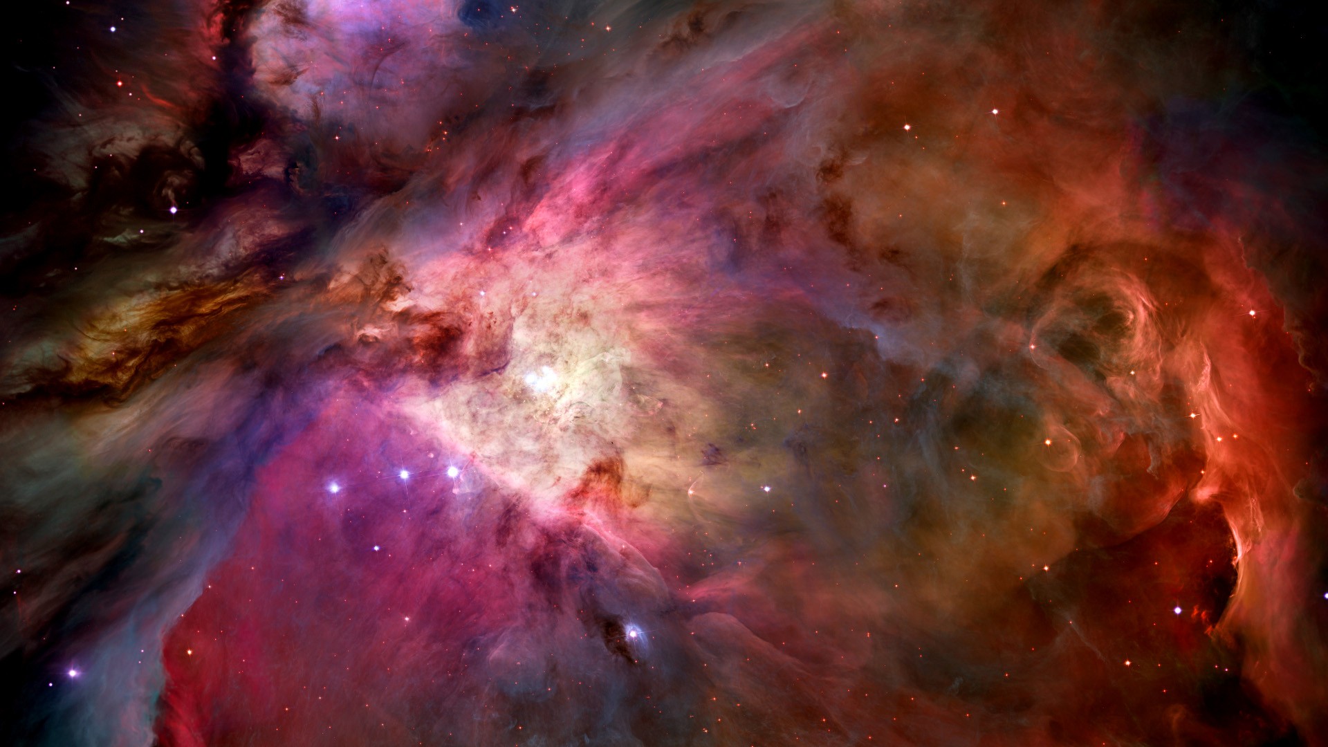 General 1920x1080 space NASA Hubble Great Orion Nebula space art digital art Hubble Deep Field Orion