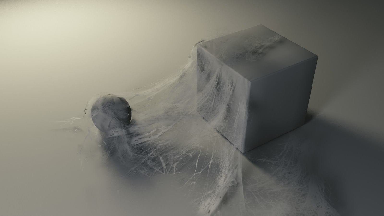 General 1600x900 cube spiderwebs photography white abstract effects dirt shadow digital art CGI 3D Blocks