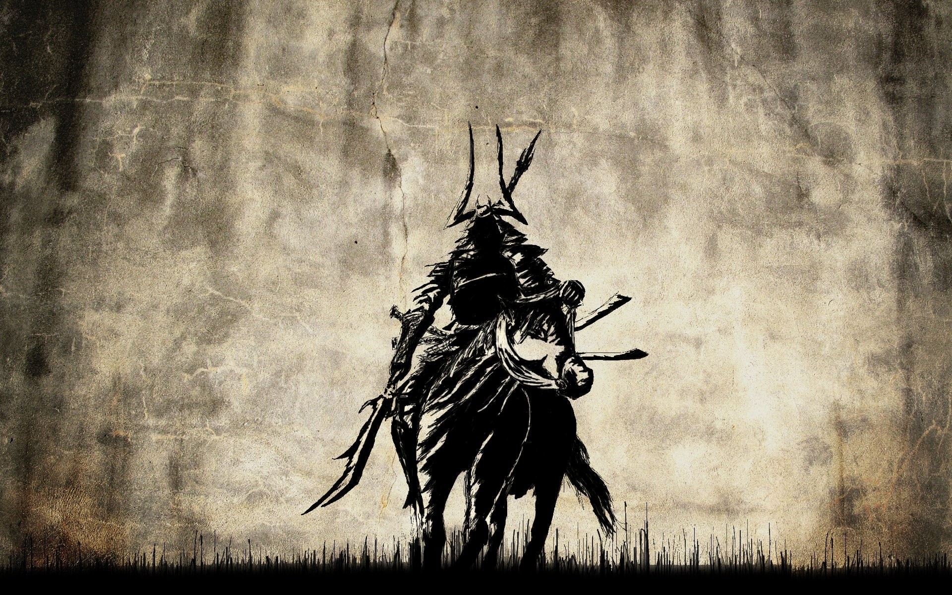 General 1920x1200 ancient old warrior horse fantasy art weapon sword grass crown Mongols