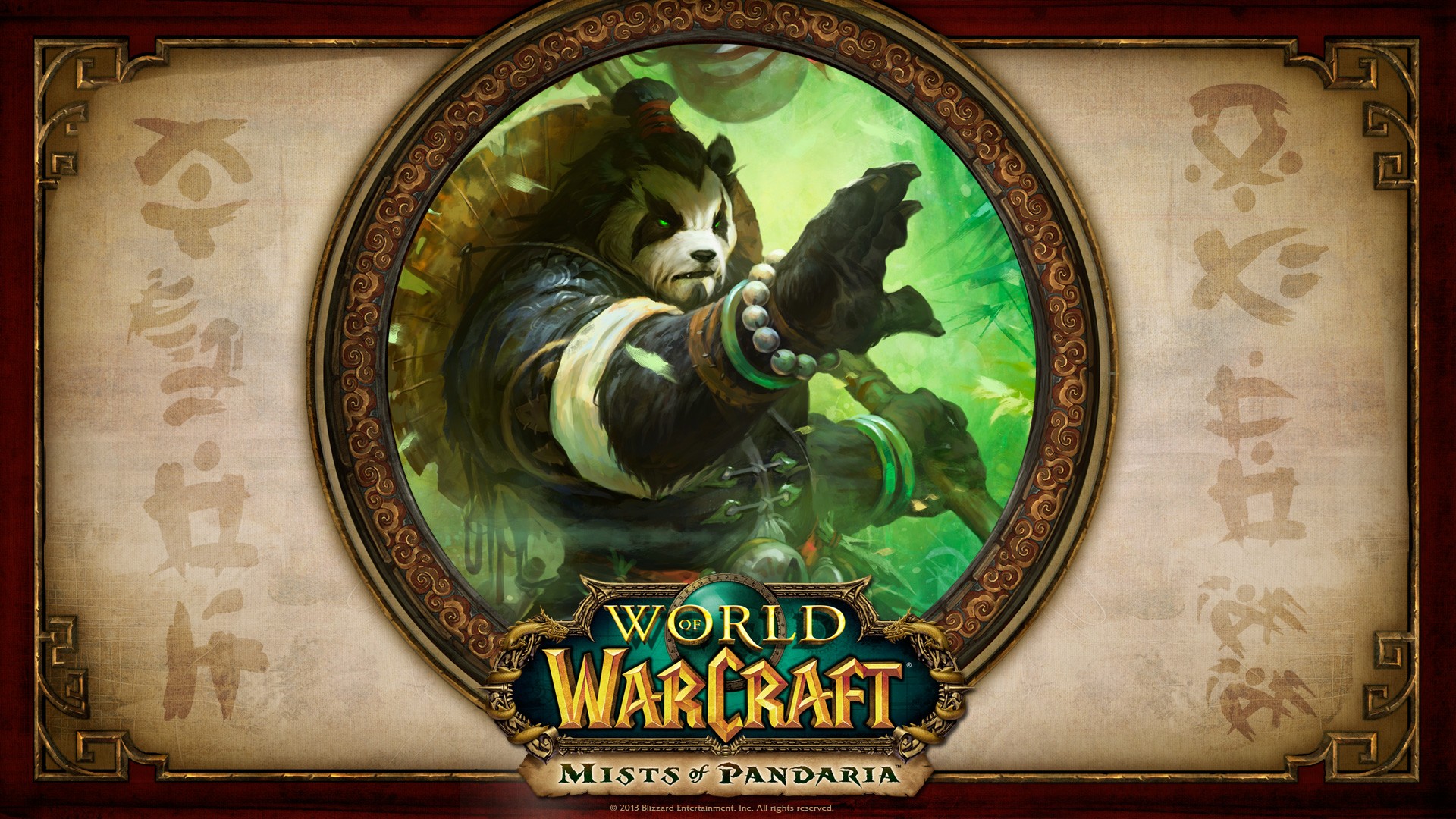 General 1920x1080 World of Warcraft World of Warcraft: Mists of Pandaria PC gaming glowing eyes panda 2013 (Year) Blizzard Entertainment