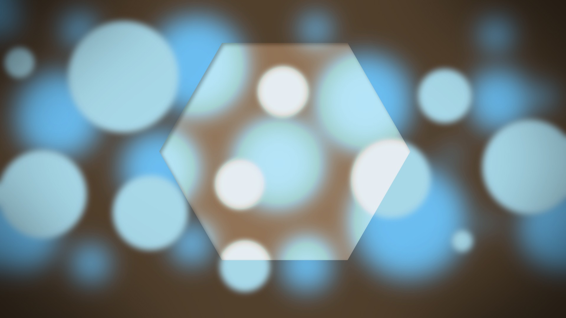 General 1920x1080 minimalism bokeh hexagon geometric figures digital art blue