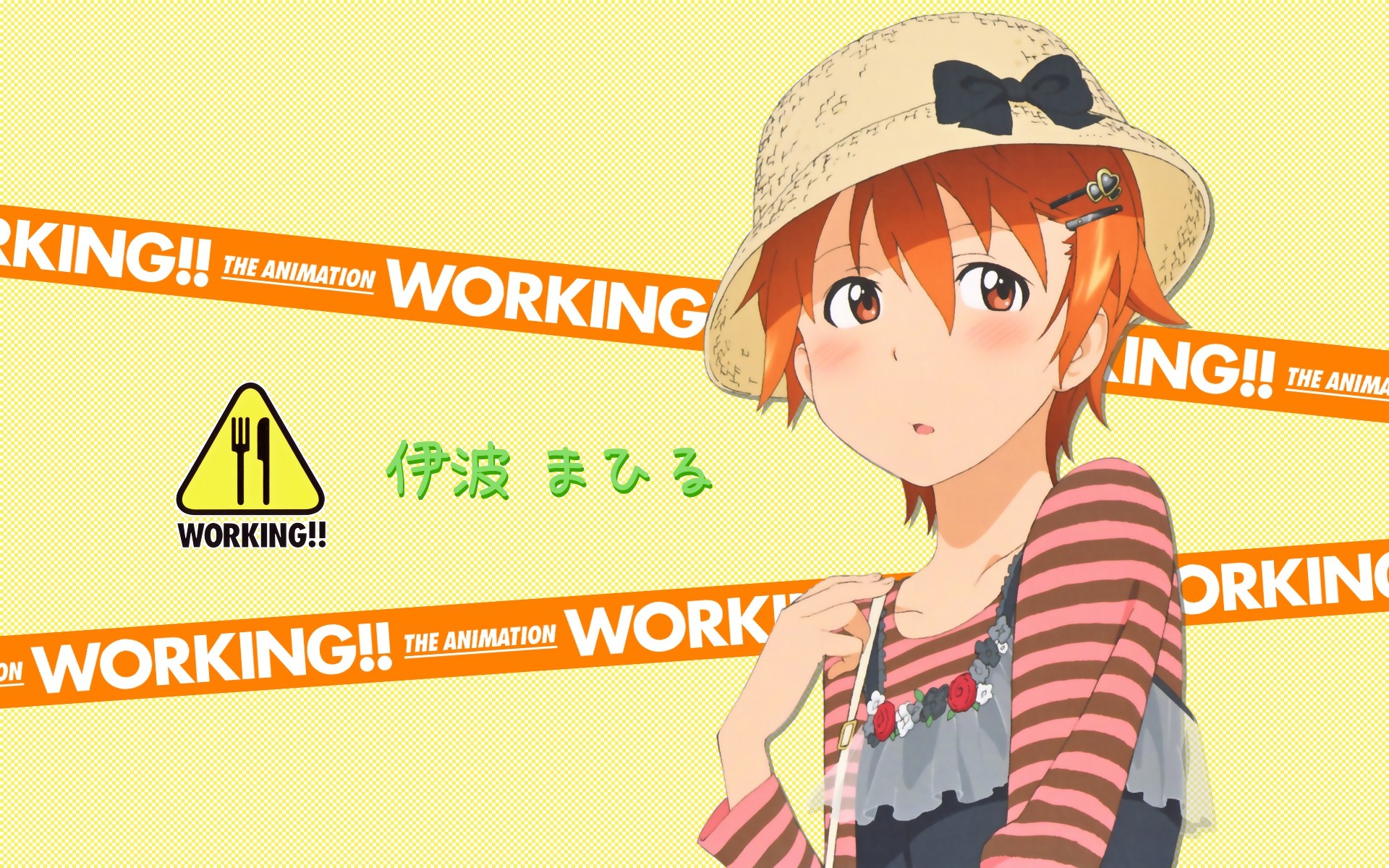 Anime 1920x1200 Working!! anime girls Inami Mahiru