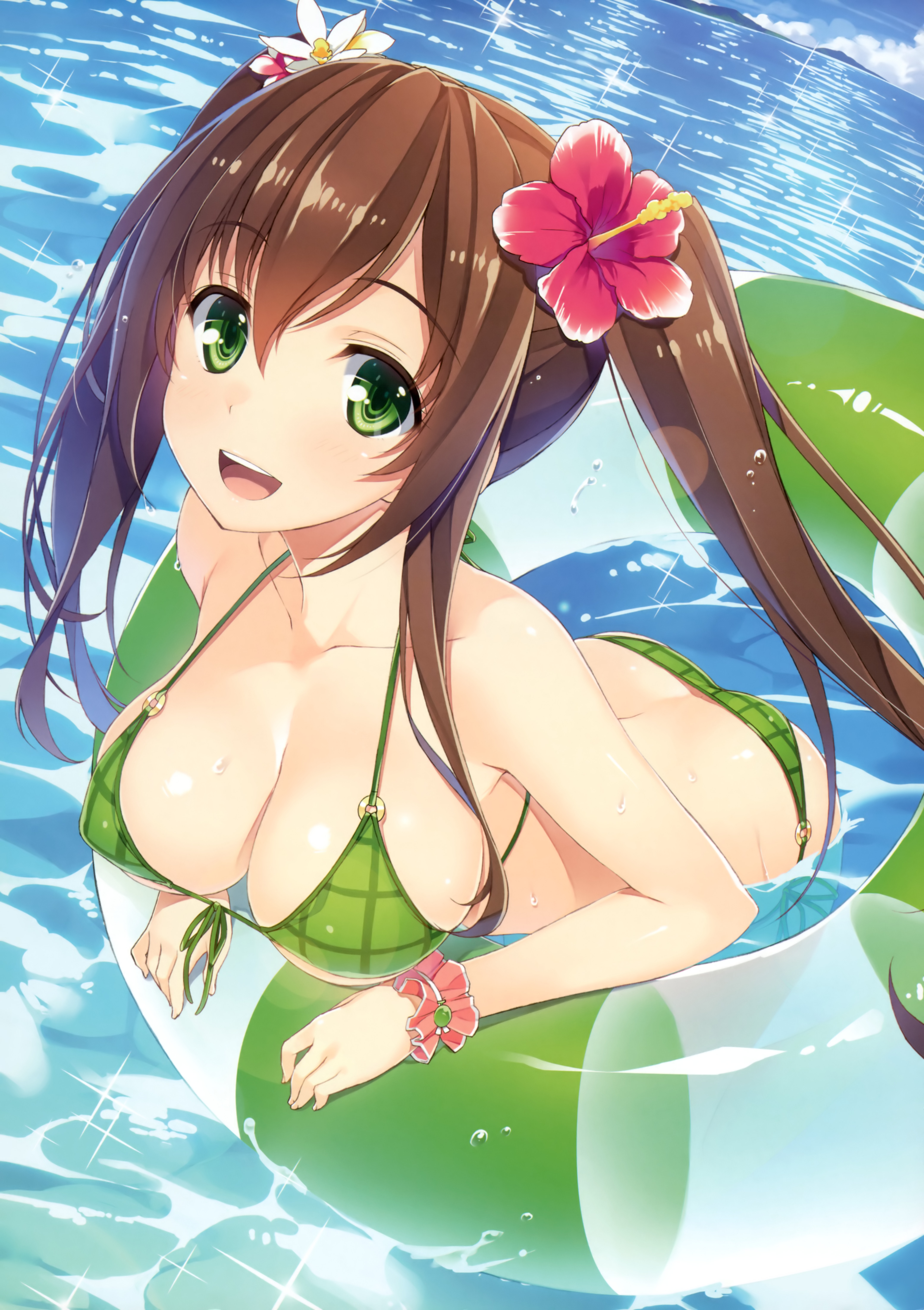 Anime 4285x6073 Yuuki Hagure original characters bikini cleavage