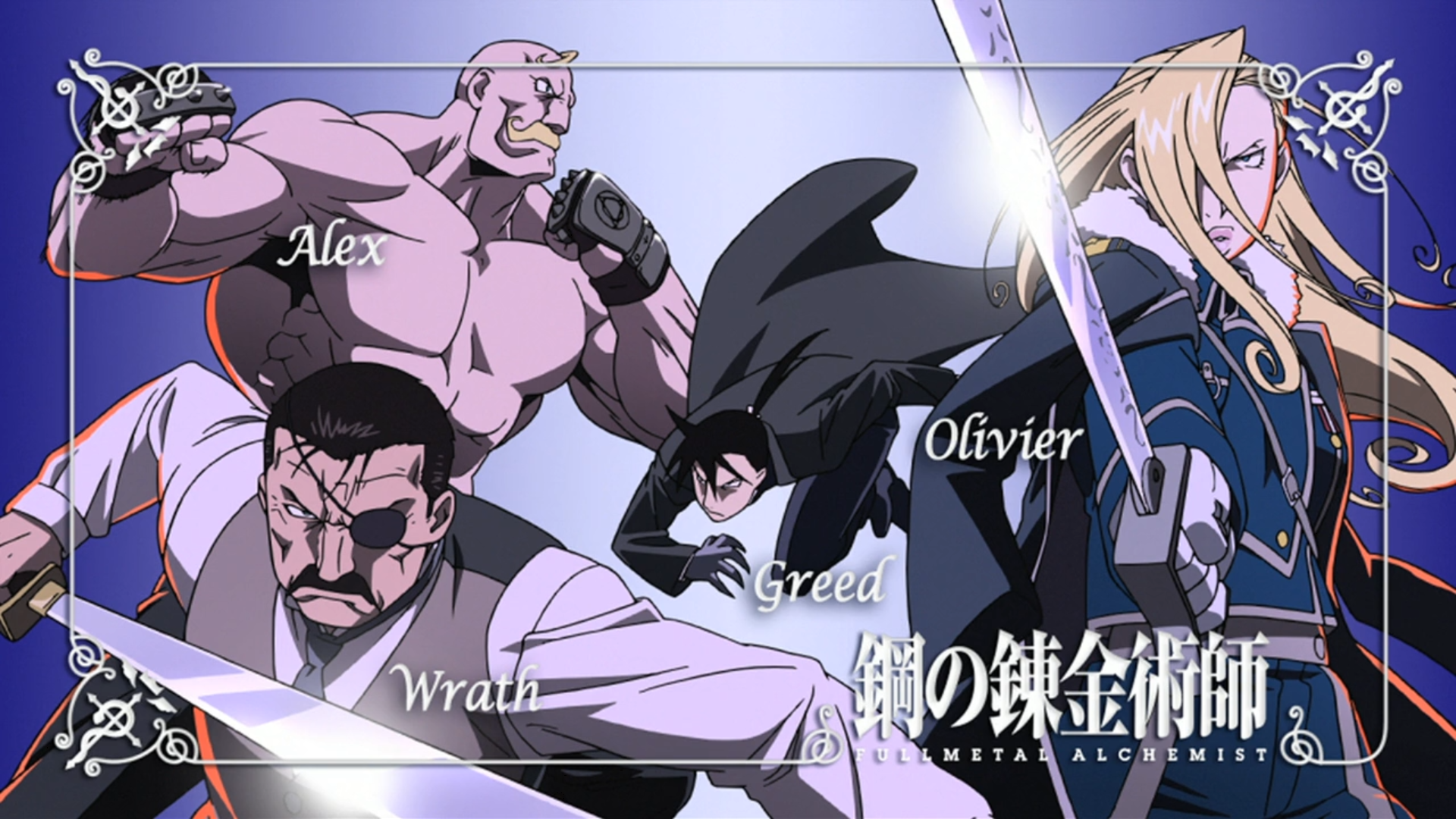 Anime 1920x1080 Fullmetal Alchemist: Brotherhood anime anime men anime girls women with swords sword weapon eyepatches