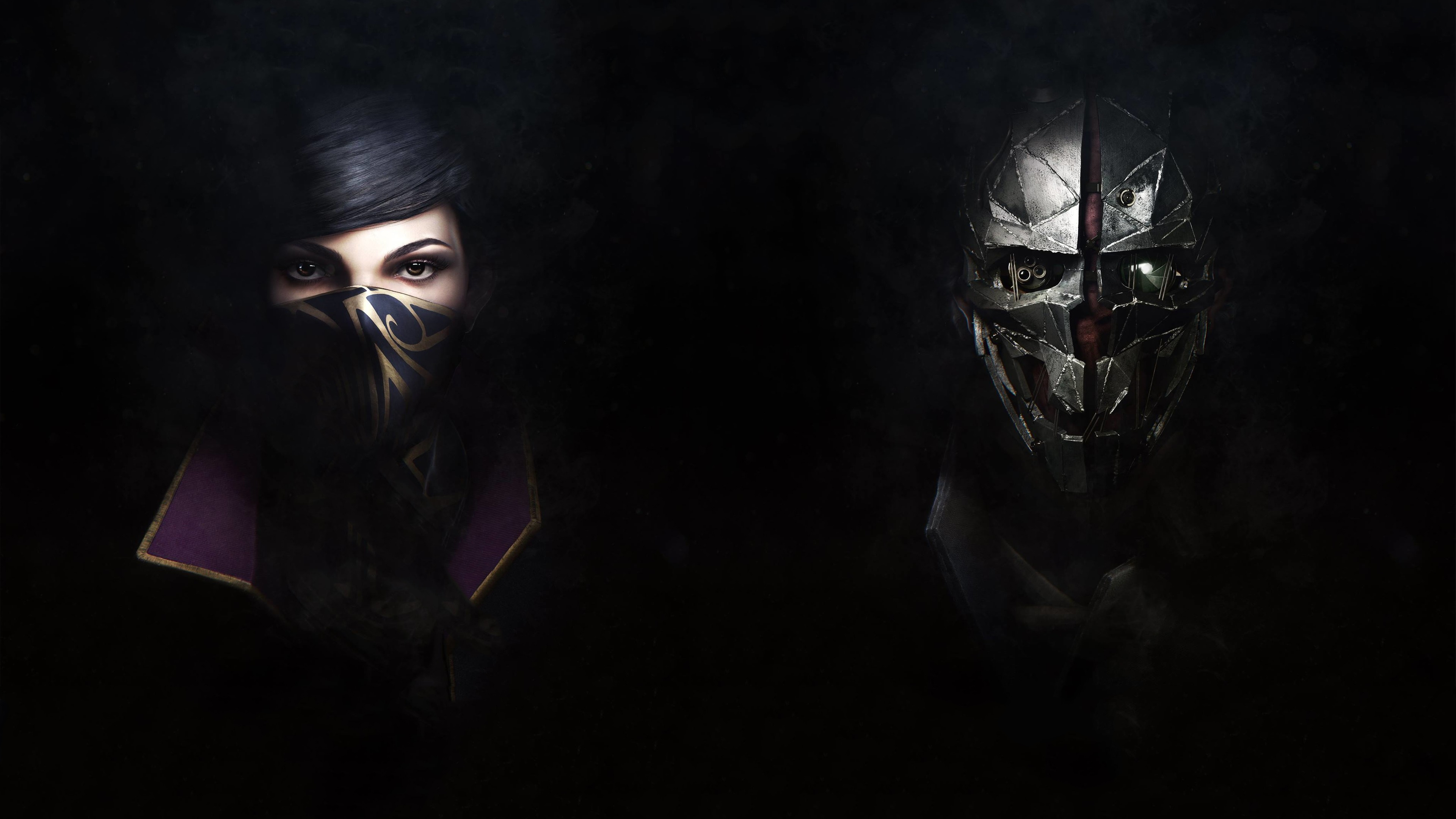 General 3840x2160 dishonored 2 video games mask Dishonored video game characters Bethesda Softworks Arkane Studios