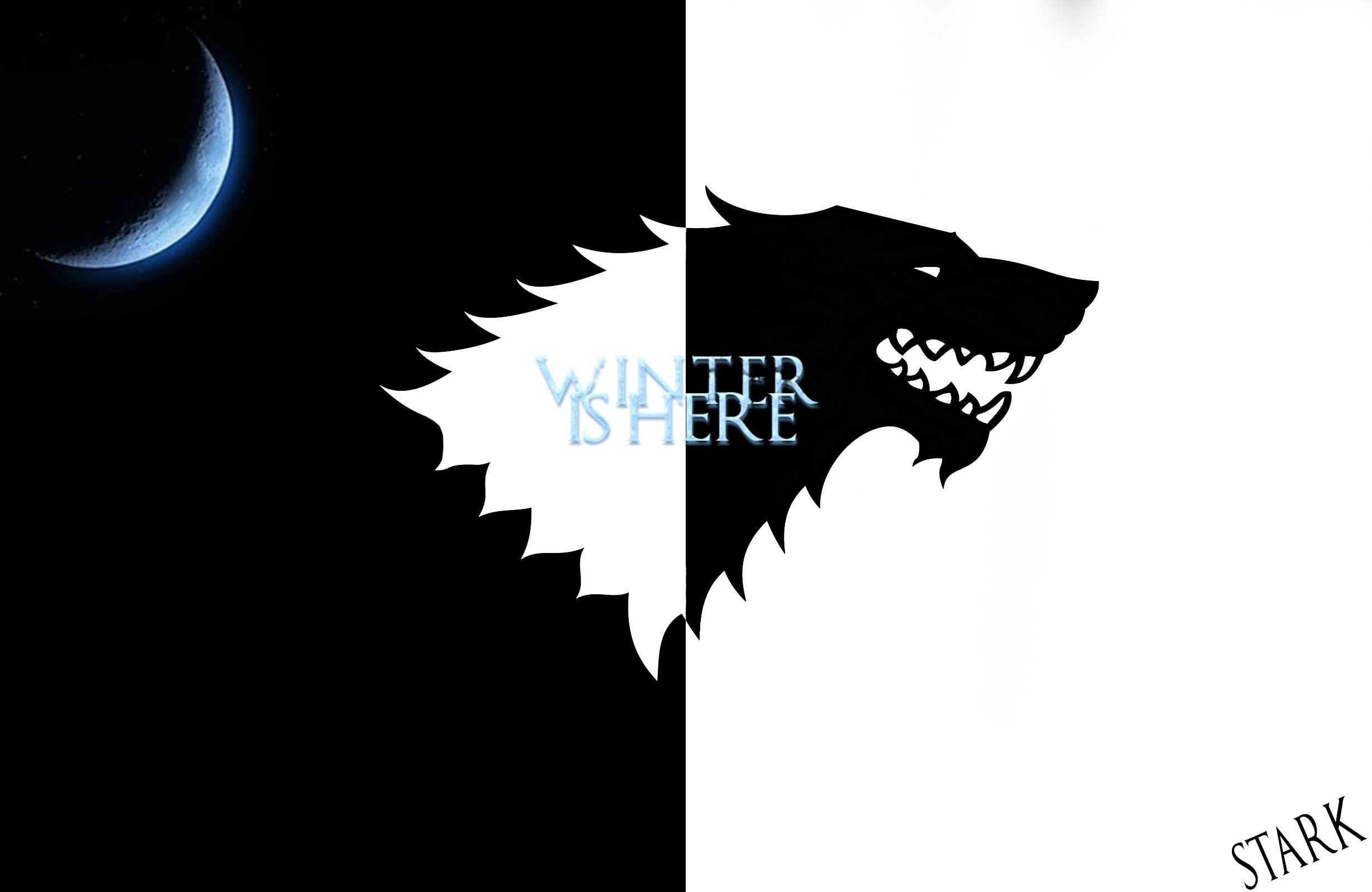 General 2459x1600 Game of Thrones wolf winter TV series HBO digital art