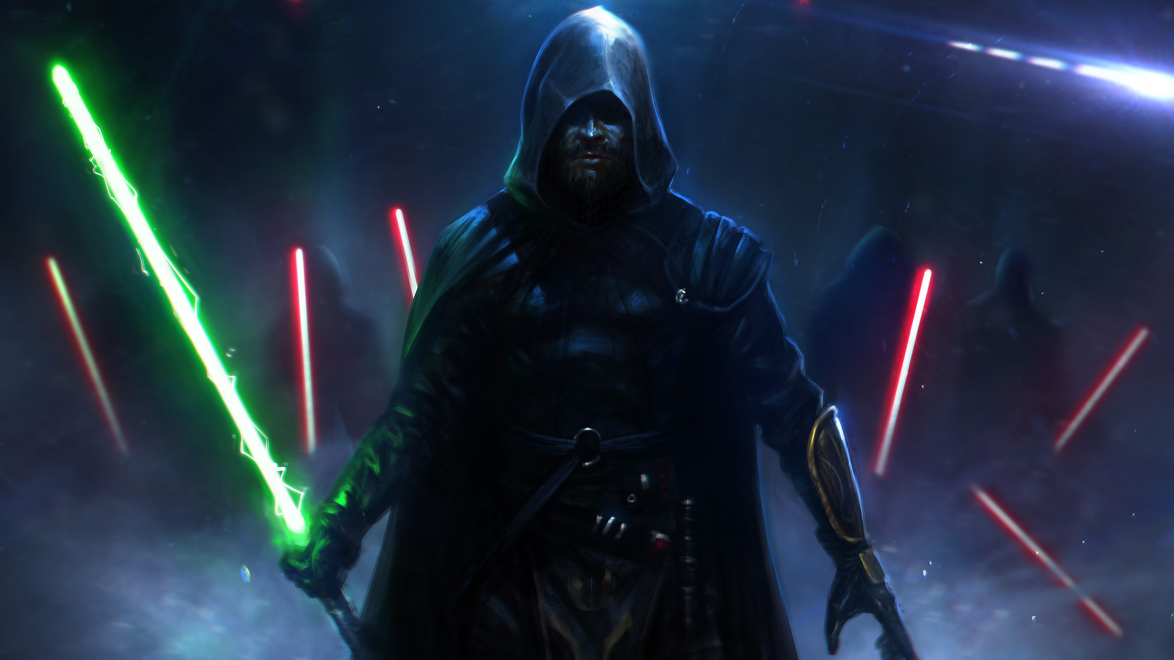 General 3840x2160 Star Wars artwork lightsaber science fiction Sith Jedi Luke Skywalker