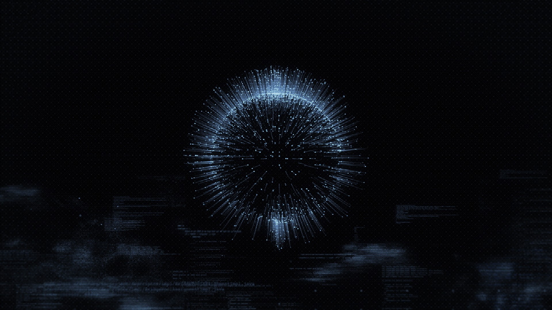General 1920x1080 internet deep web minimalism dark background digital art sphere