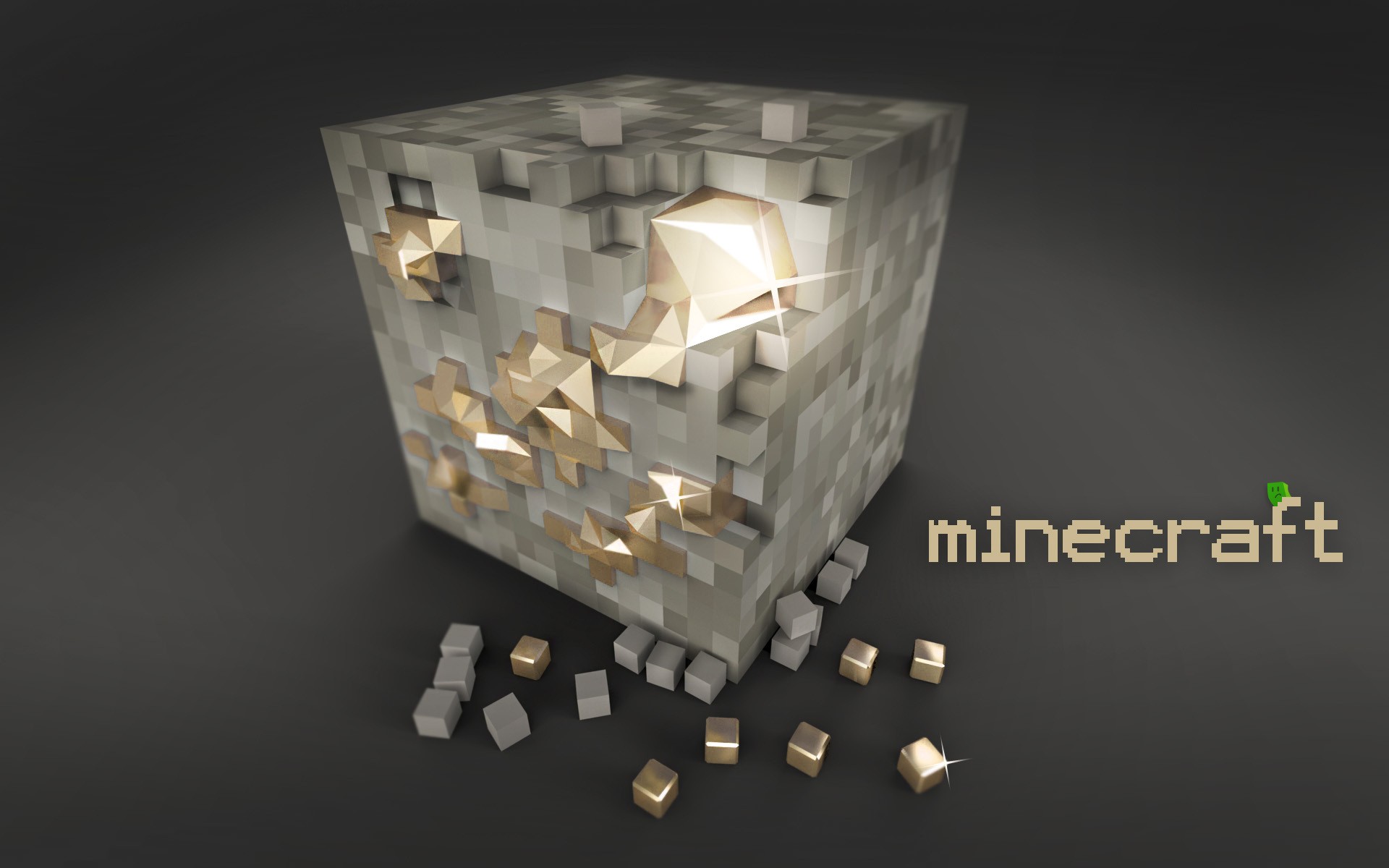 General 1920x1200 Minecraft video games minimalism cube 3D Blocks abstract 3D Abstract PC gaming video game art CGI simple background