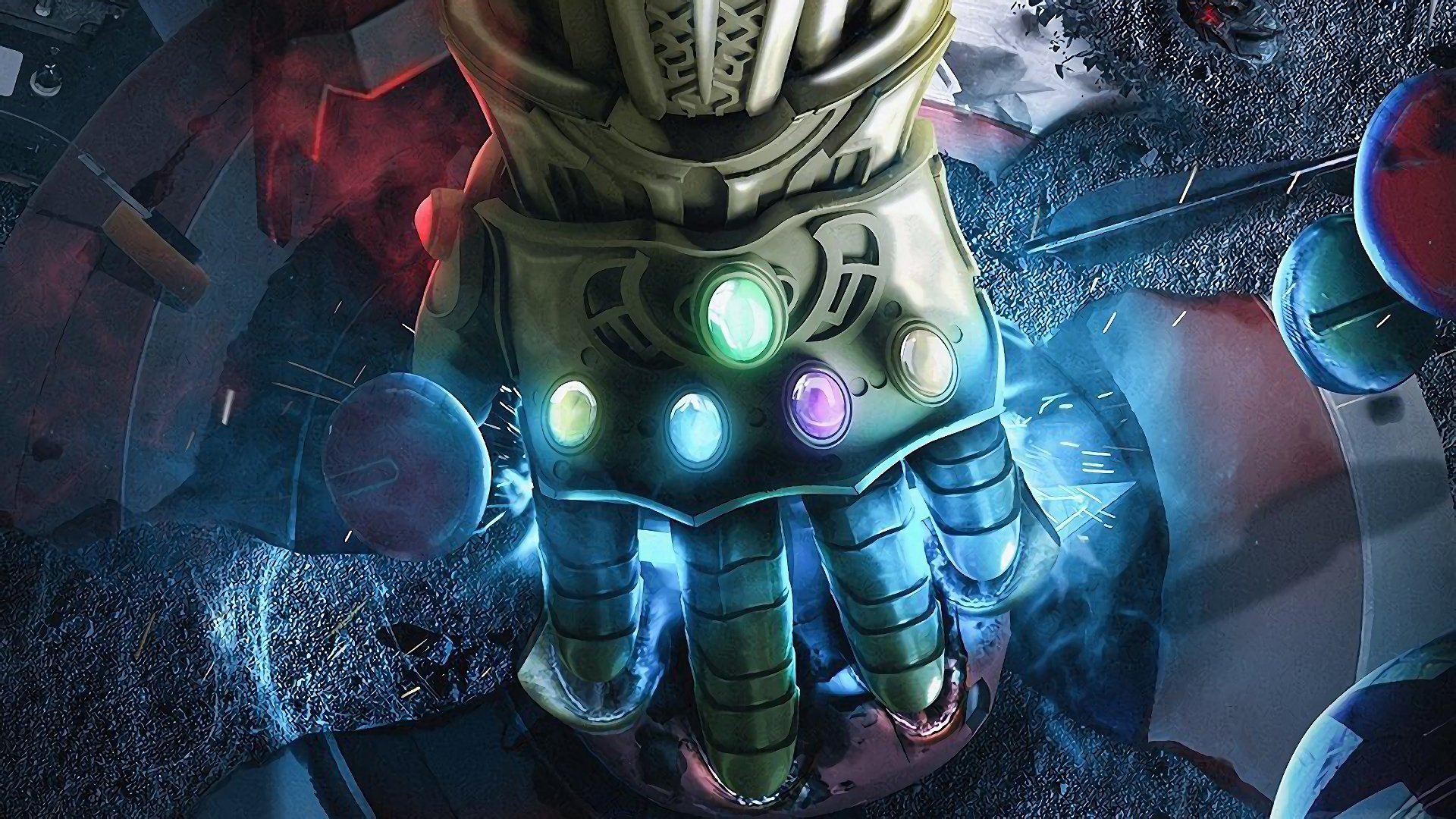 General 1920x1080 Marvel Cinematic Universe Marvel Comics Thanos Avengers: Infinity war The Avengers Infinity Gauntlet
