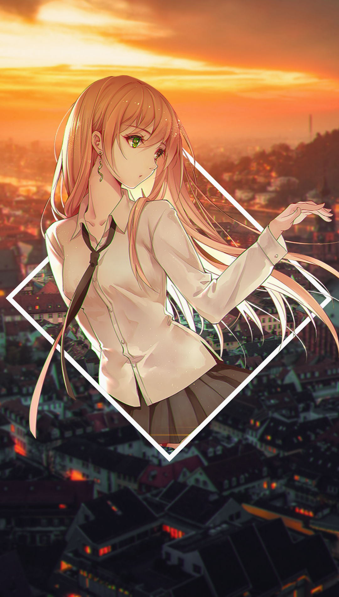 Anime 1080x1902 anime anime girls picture-in-picture city