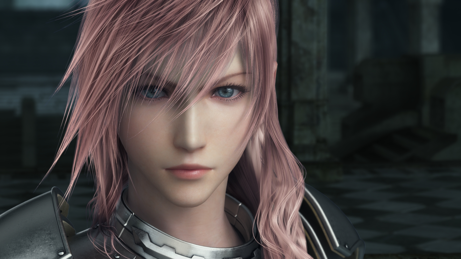 General 1920x1080 Final Fantasy Claire Farron video games blue eyes Final Fantasy XIII pink hair armor CGI