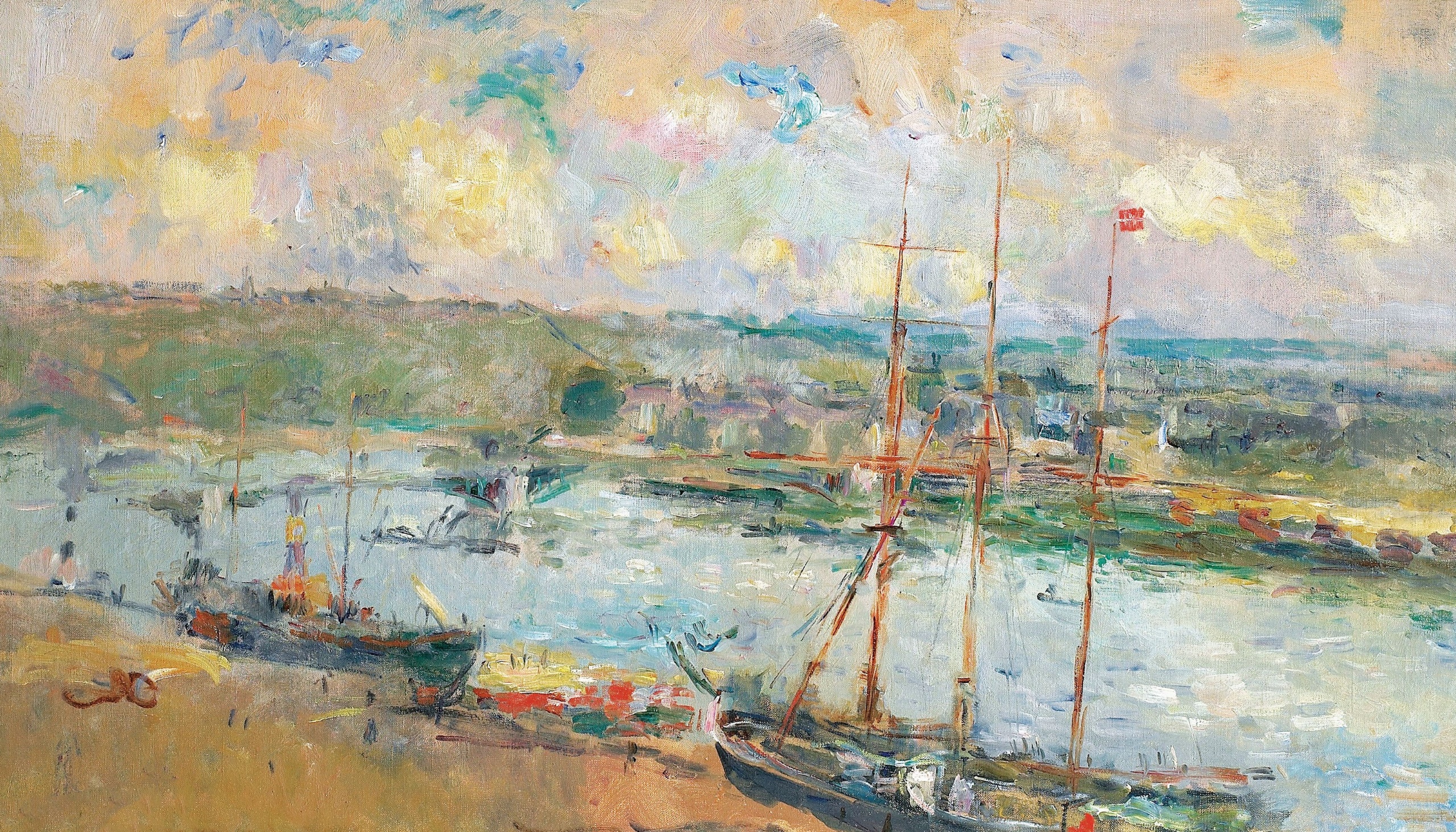 General 2560x1462 classic art painting sailing ship