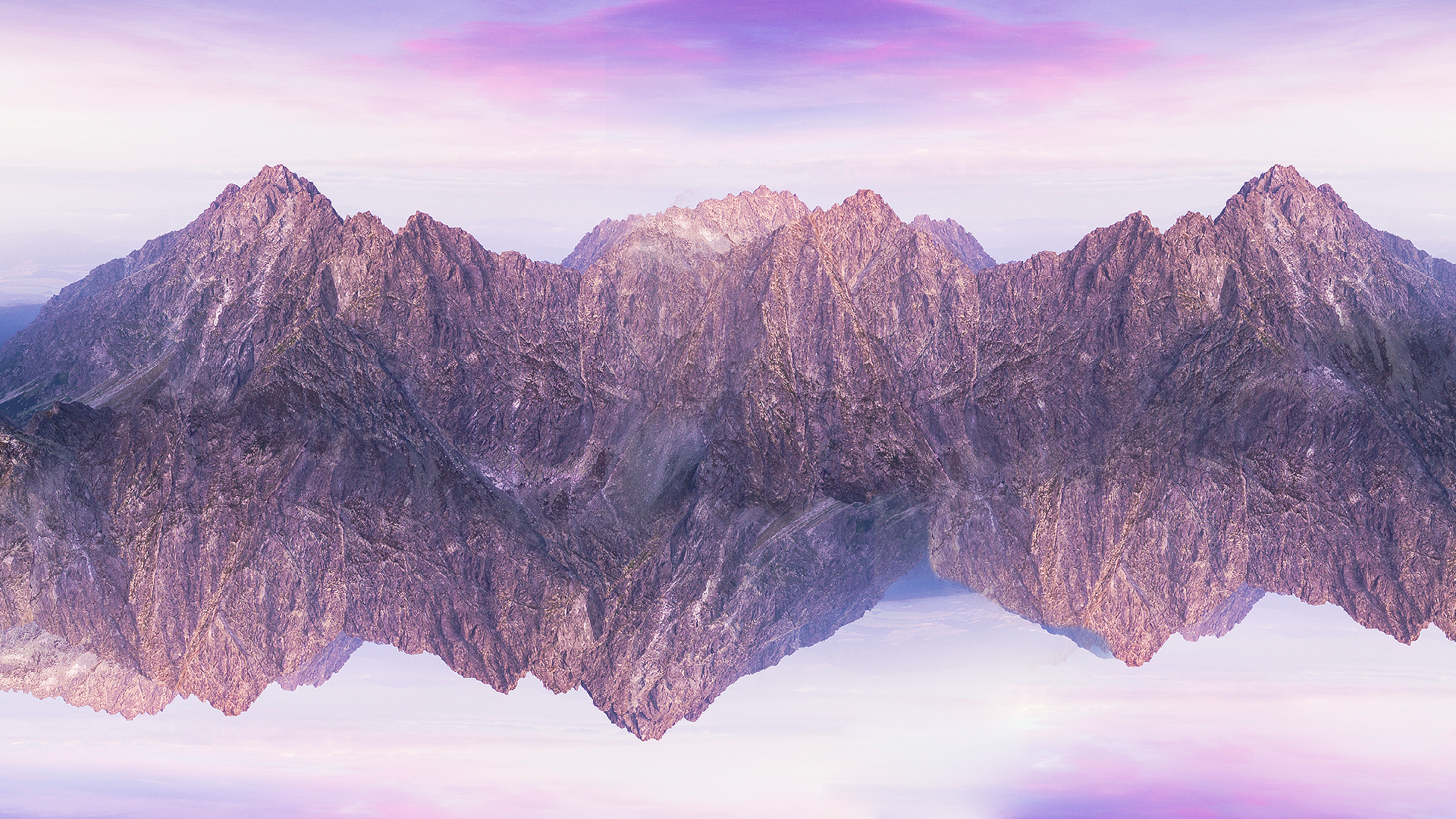 General 1920x1080 mountains purple hills nature reflection water