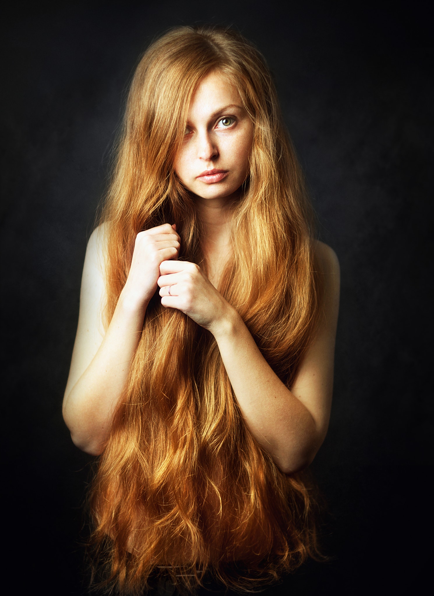 People 1490x2048 Zachar Rise women model hair   long hair portrait 500px simple background portrait display low light