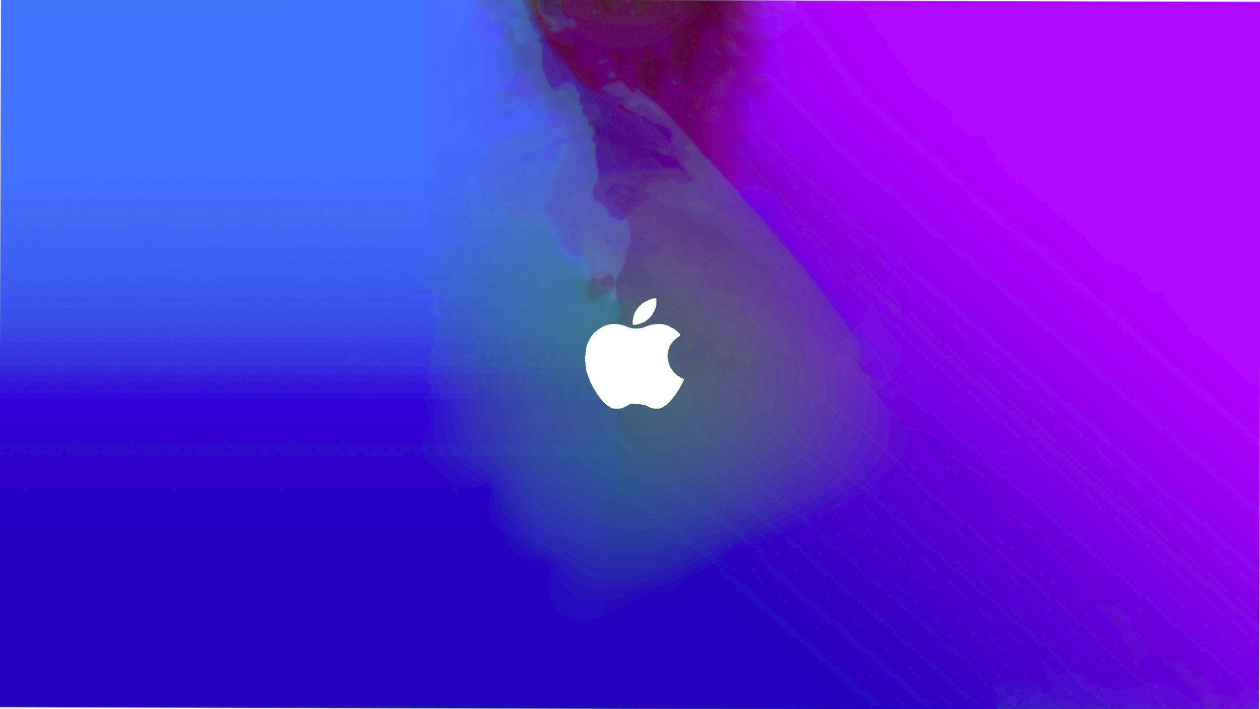 General 2560x1440 digital art blue pink logo gradient Apple Inc.