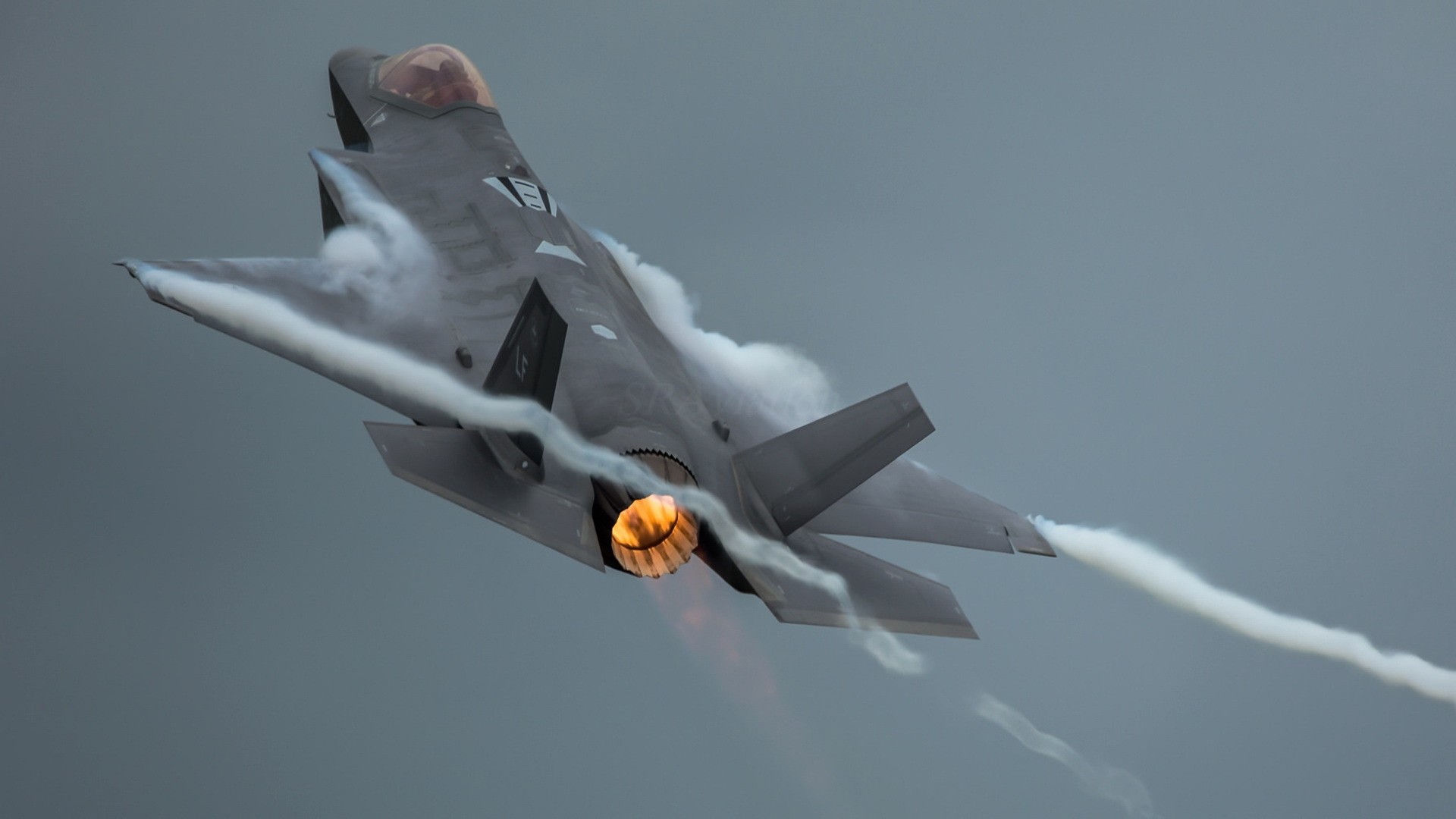 General 1920x1080 military military aircraft Lockheed Martin F-35 Lightning II vehicle military vehicle jet fighter condensation wingtip vortices American aircraft aircraft smoke Lockheed Martin