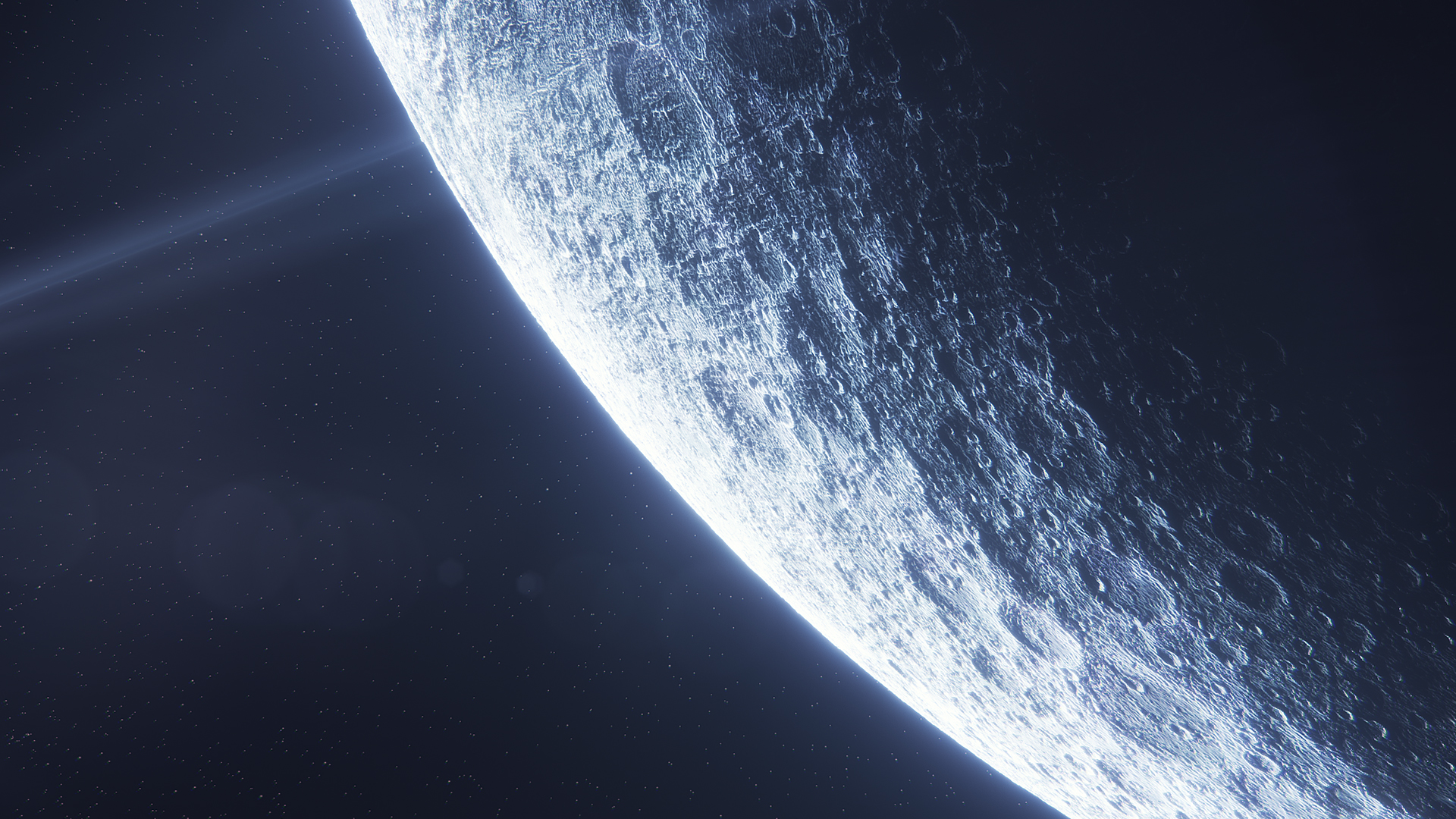 General 1920x1080 space planet sky Moon stars lens flare