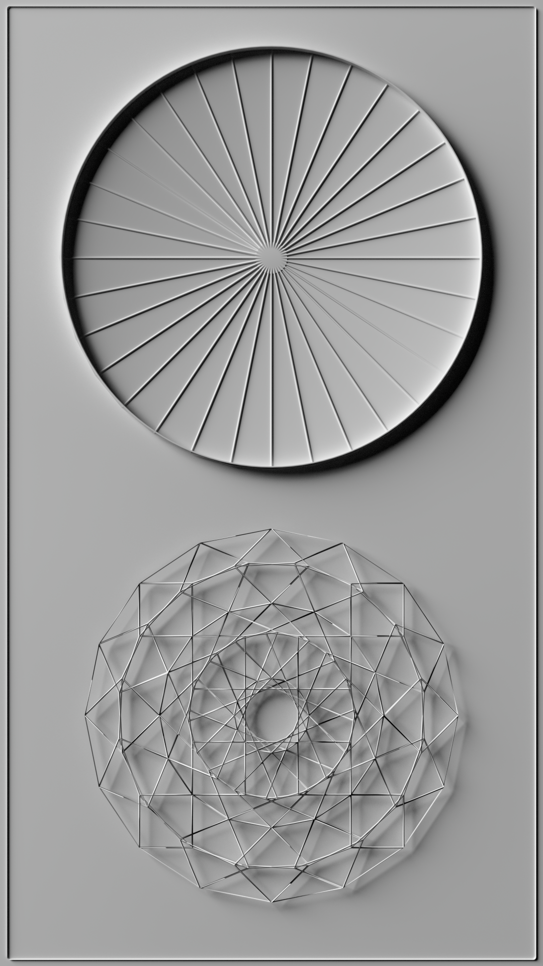 General 1080x1920 minimalism geometric figures circle portrait display monochrome