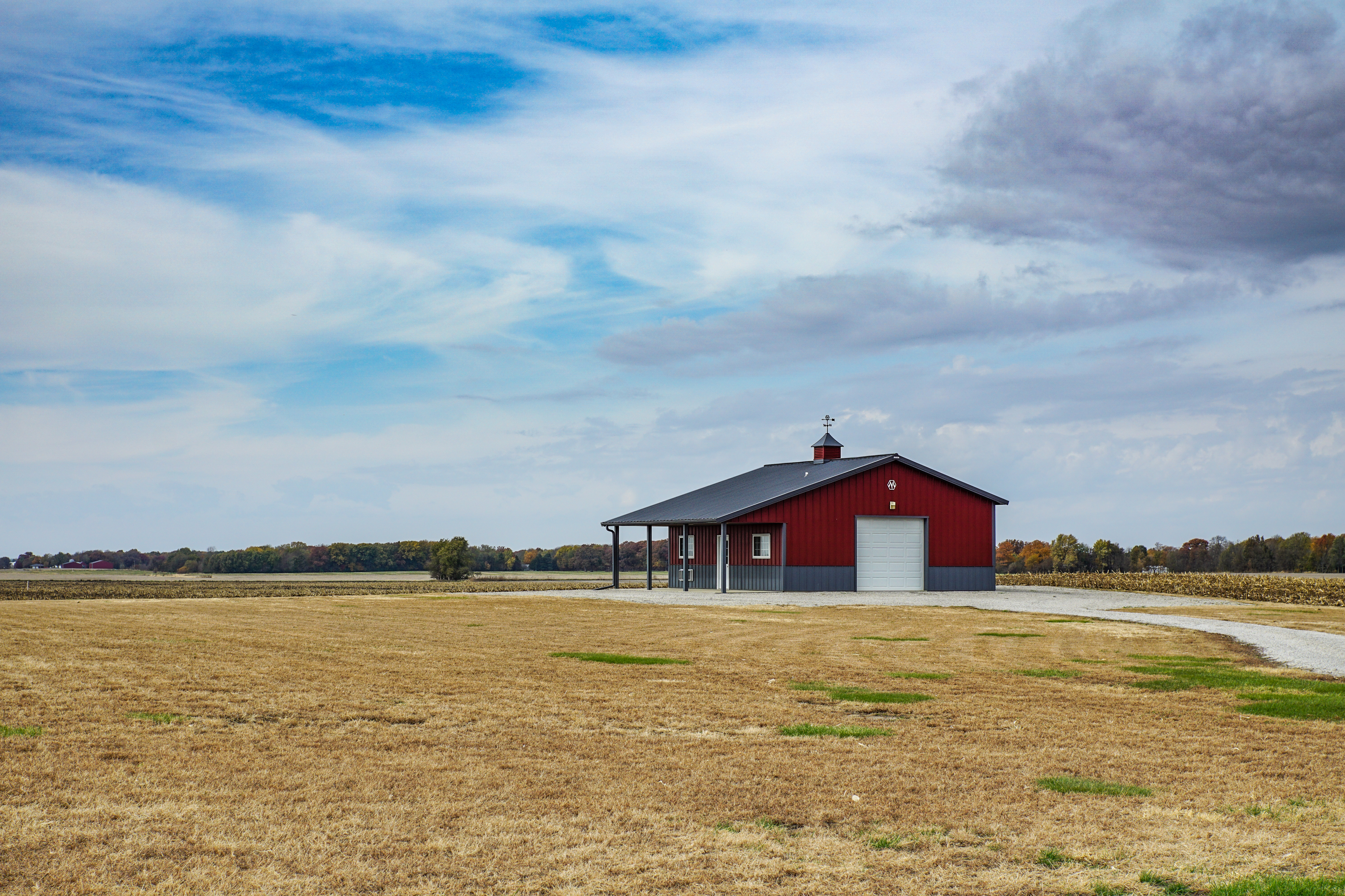 General 6000x4000 farm house landscape sky field
