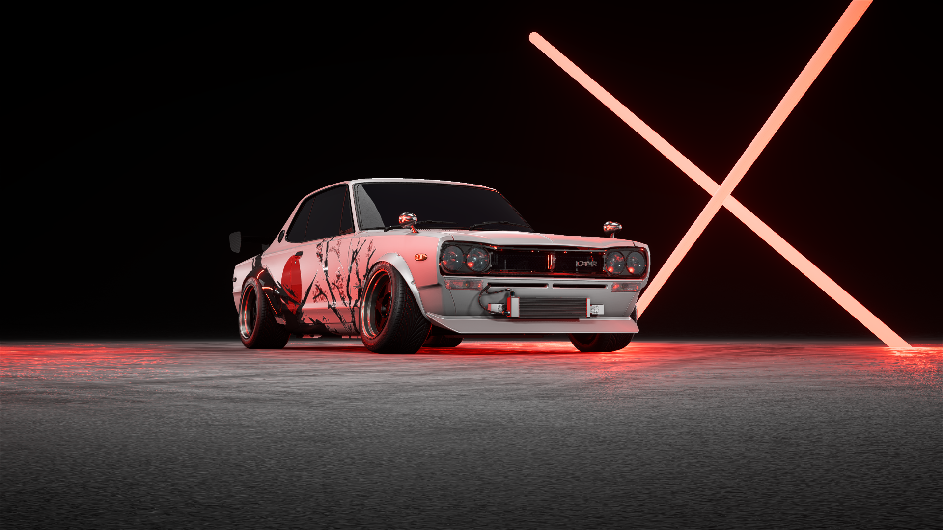 General 1920x1080 red white Need for Speed car vehicle Nissan Nissan Skyline Nissan Skyline C10 Japanese cars video games Electronic Arts