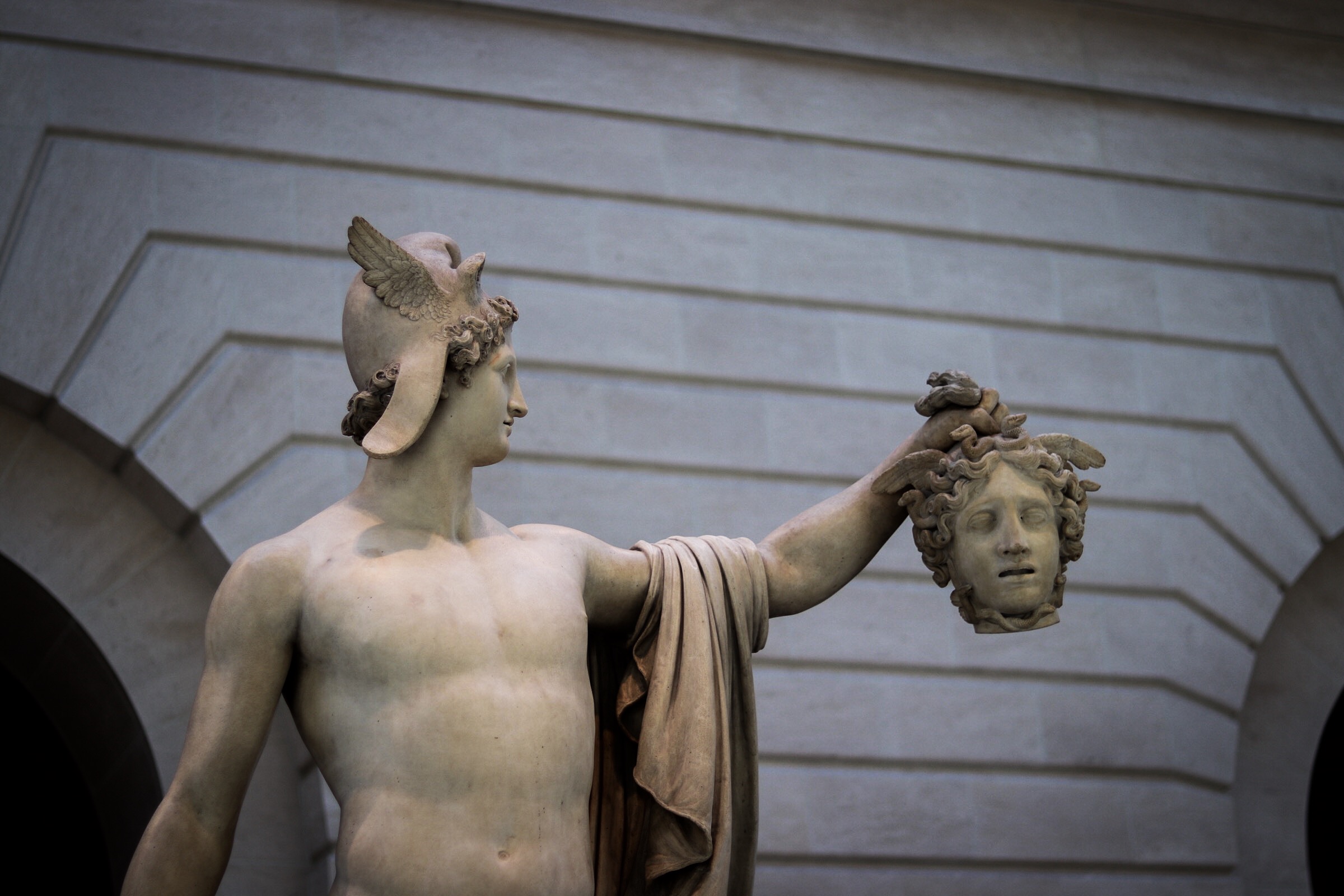 General 2400x1600 museum New York City sculpture portrait Medusa Perseus classic art