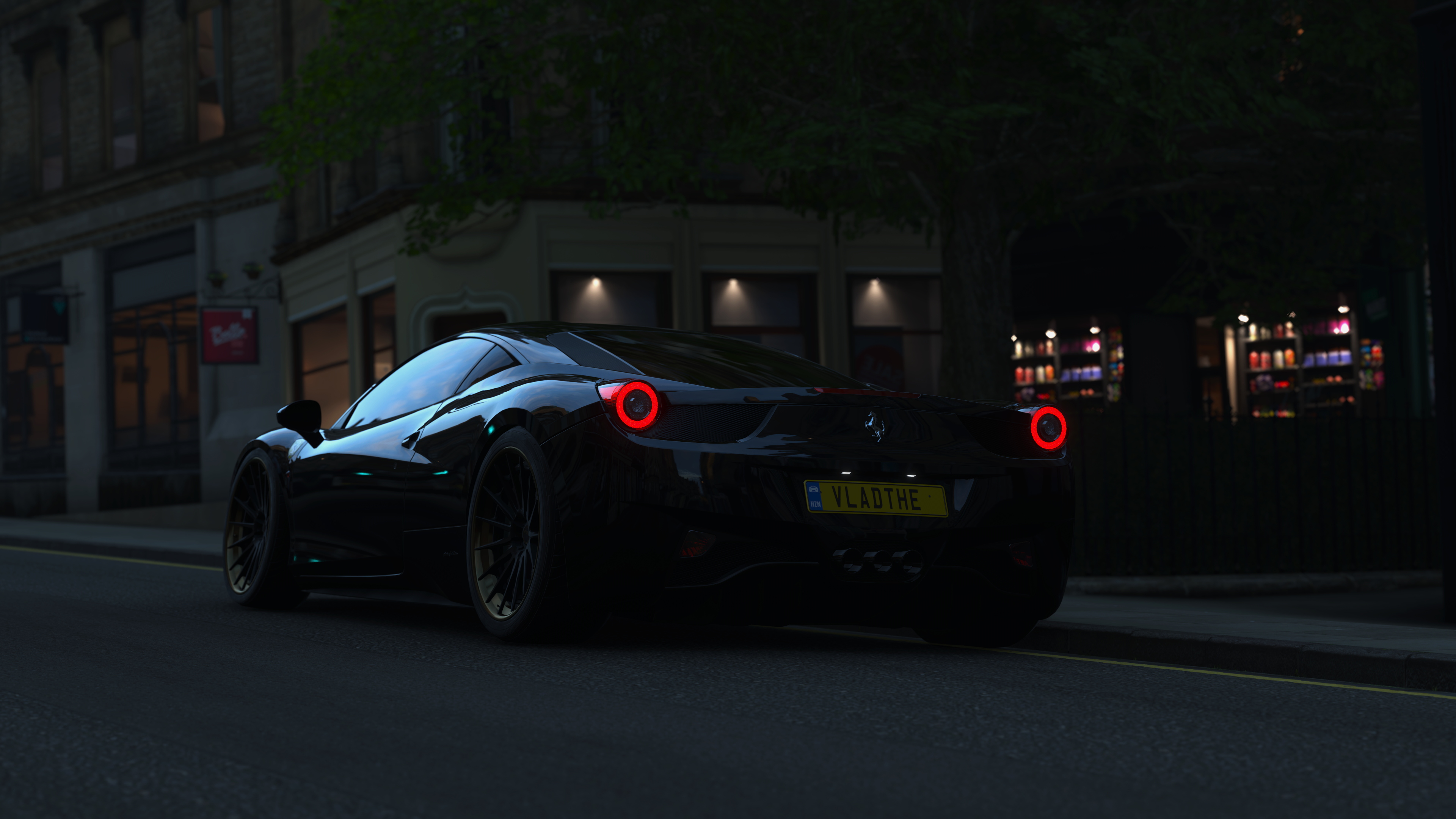General 3840x2160 Forza Forza Horizon 4 dark black cars car video games screen shot