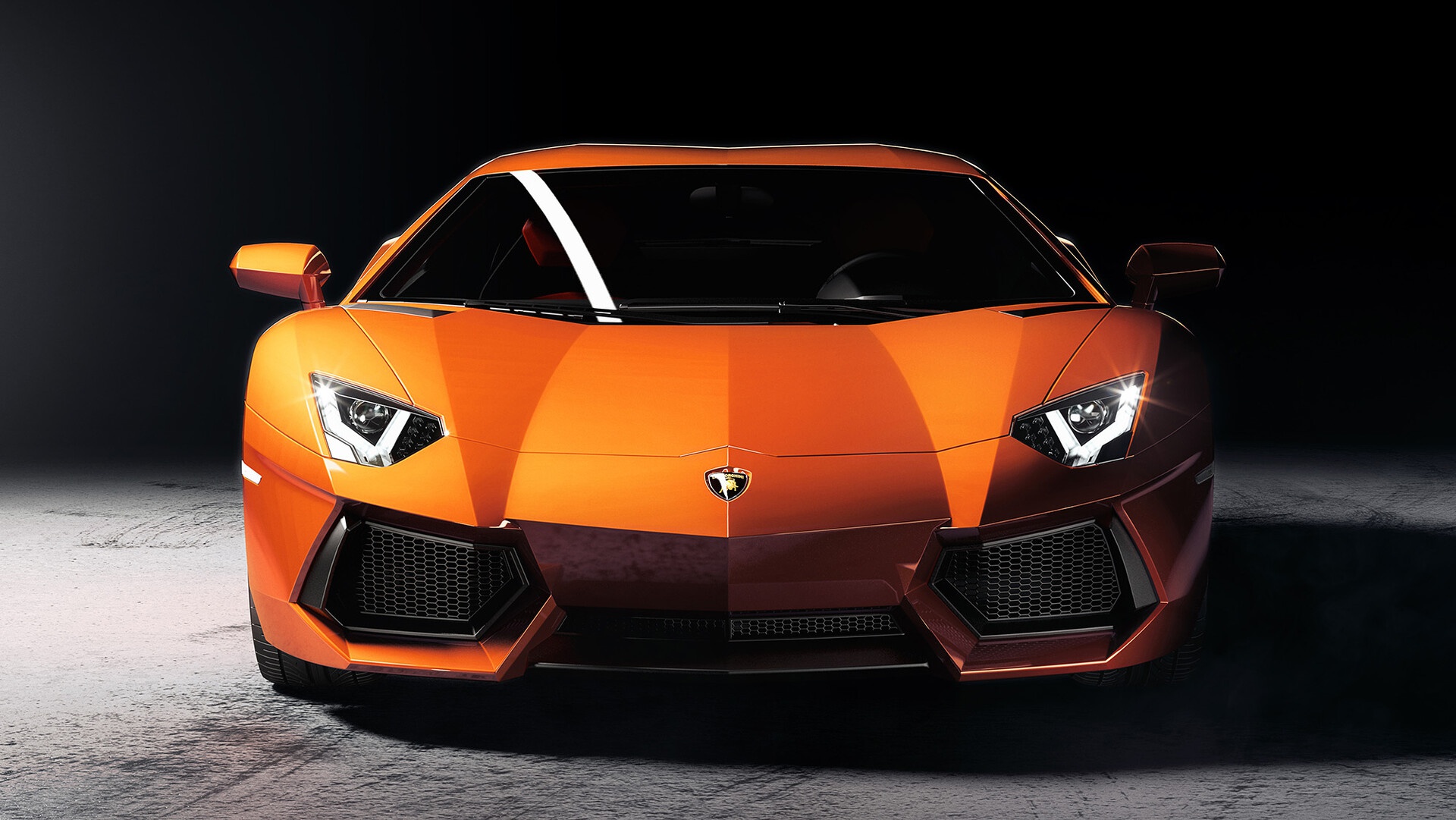 General 1920x1081 Lamborghini vehicle car orange cars LP-700 frontal view